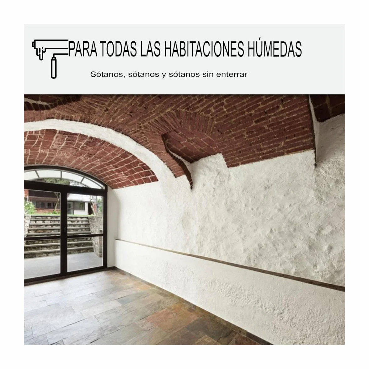Pintura anti humedad para paredes húmedas de baño o sótano: ARCASCREEN ANTI HUMEDAD - 0.75 L (hasta 3m²) - ARCANE INDUSTRIES