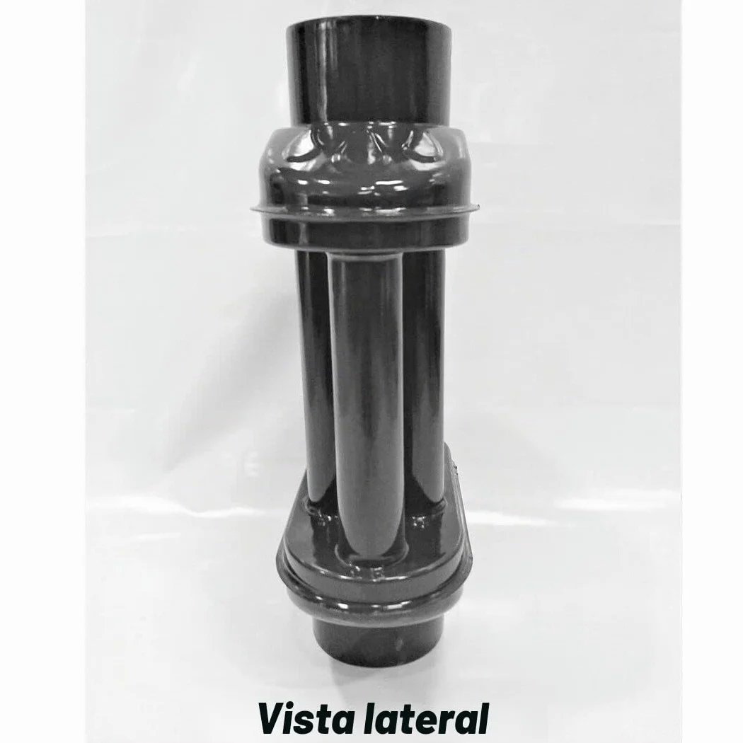 Intercambiador de calor de chimenea Intercambiador de aire caliente, enfriador de gas de escape, diámetro de 130 m, 6 tubos con amortiguador