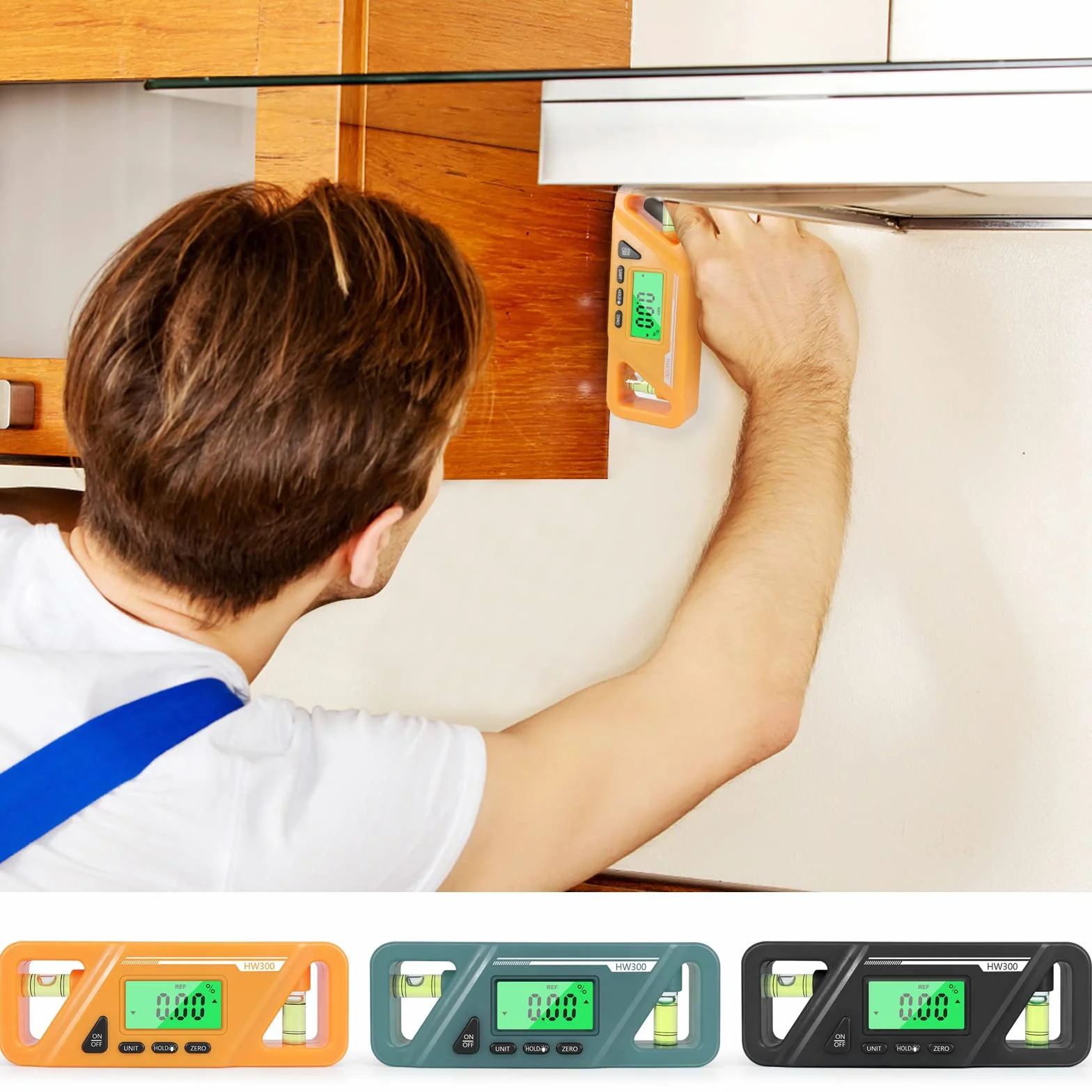 Inclinometro Digital KKnoon 0-360 ° de Nivel Digital Goniometro Digitale Magnética Medidor de Angulos de Precision con LCD Pantalla para Decoración de Interiores Fontanería Carpintería, etc