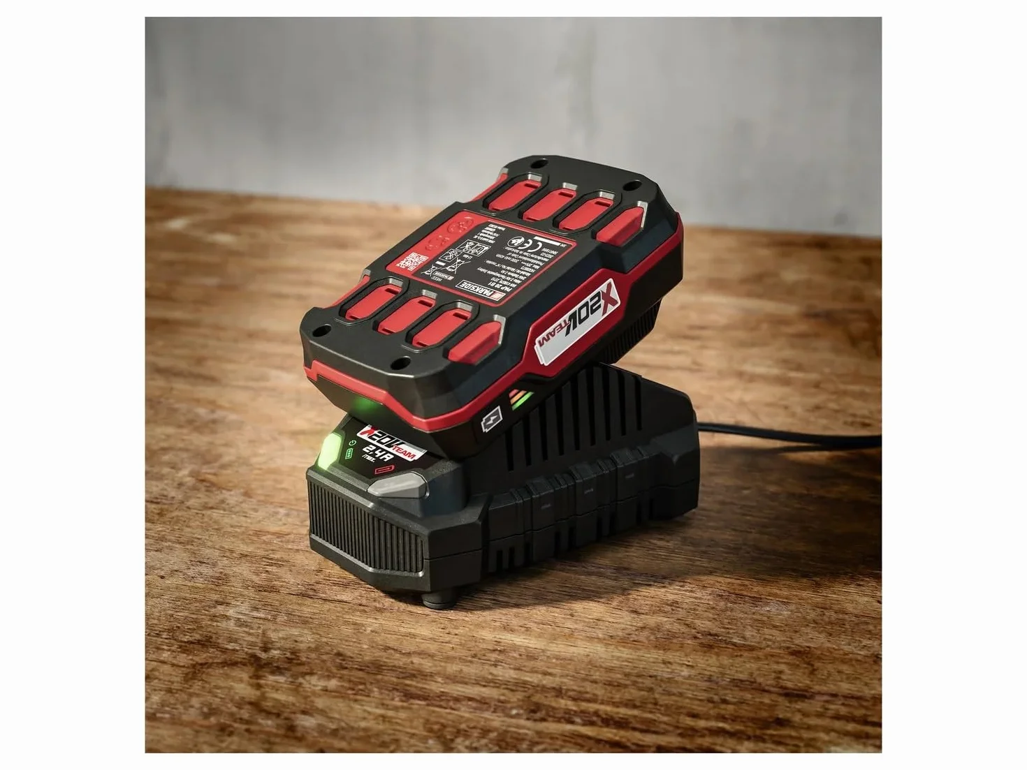 Parkside Batería recargable 20V 2Ah PAP 20 B1 + Cargador PLG 20 C1 para todas las herramientas de la serie Parkside X 20V Team
