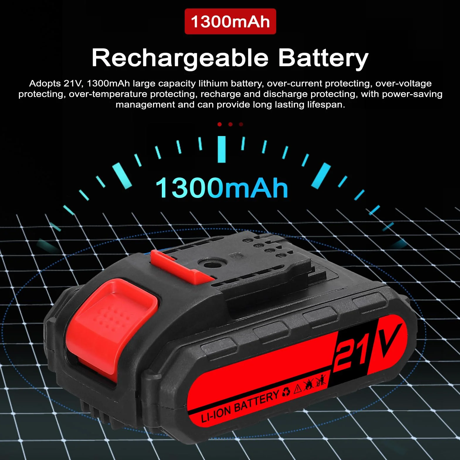 Maquina Vibratoria para Azulejos, VISLONE Máquina de Colocación de Azulejos de 21 V, Vibrador de Azulejos con 1 Batería de Litio de 1300 mAh y Ventosa Agrandada