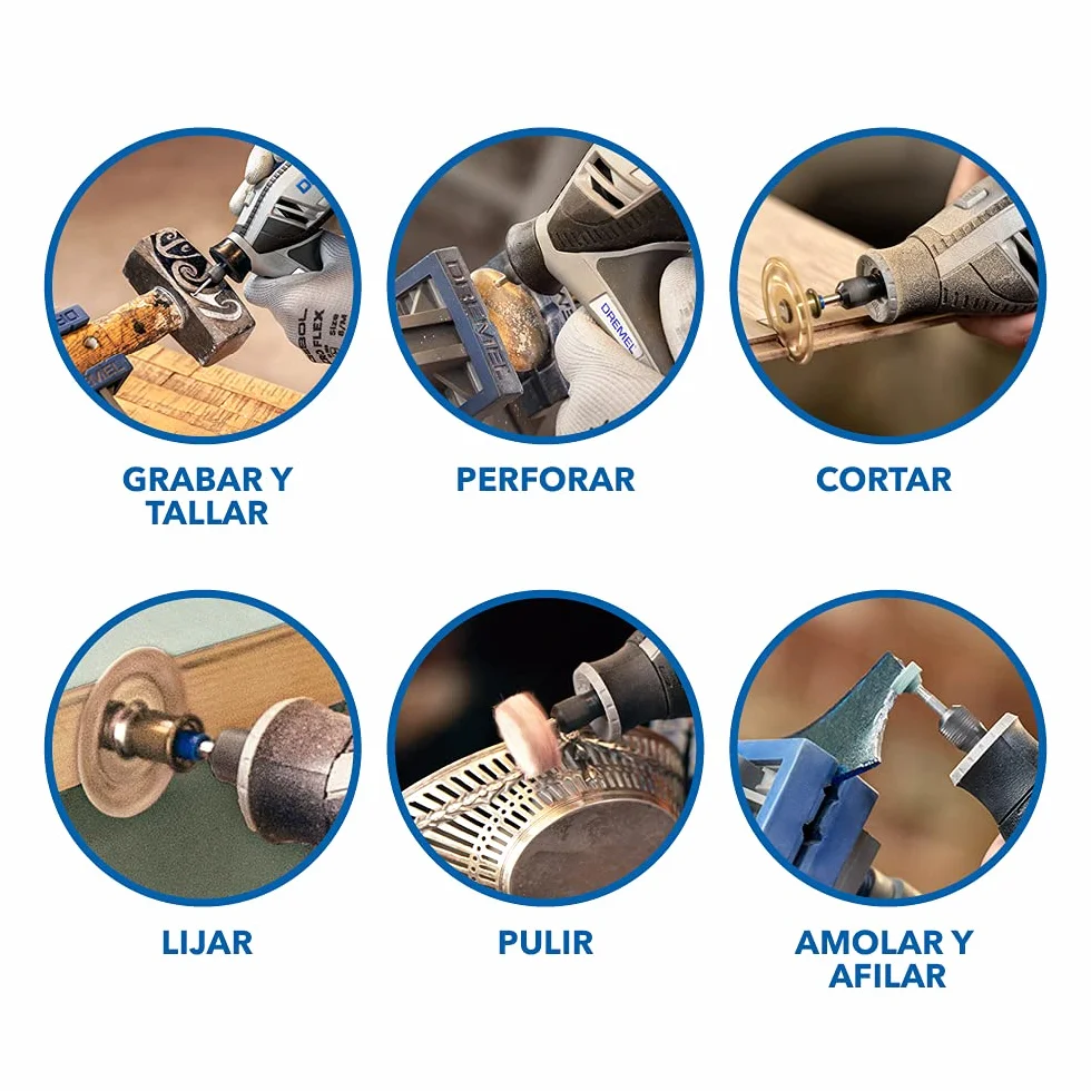 Dremel 4250 Herramienta rotativa 175 W kit con 35 accesorios velocidad variable 5000-35000 rpm