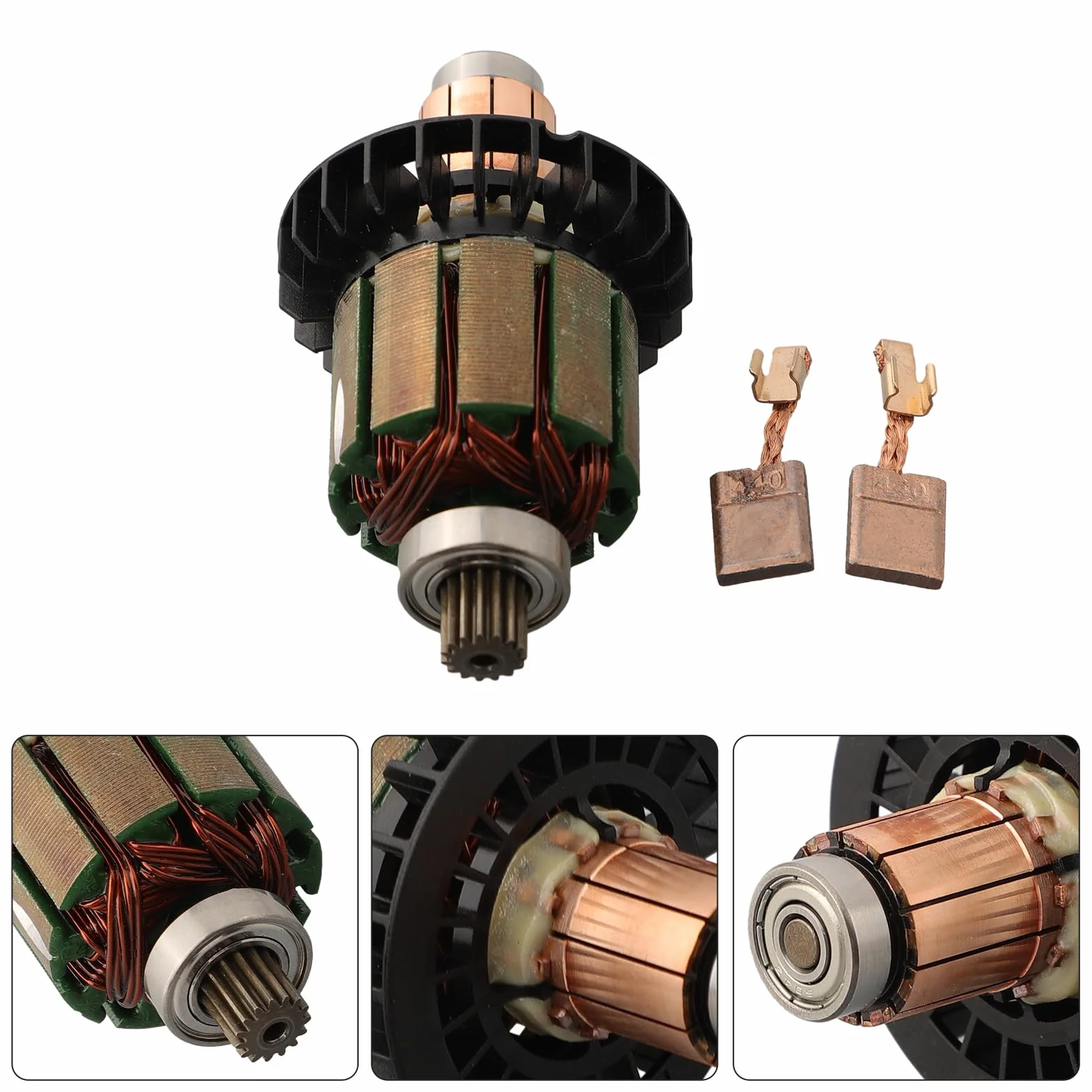 619380-9 619583-5 Armadura con cepillo de carbón para taladros combinados DHP482 DDF482