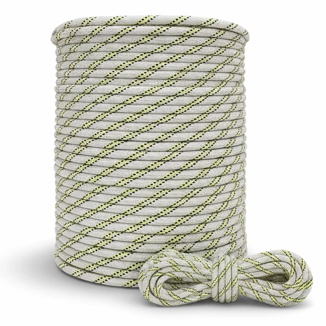 Cuerda Semiestática Profesional - SOGA Gruesa de Nylon para Trabajos Verticales - Cuerda Resistente Exterior y Duradera - Diferentes Tamaños Disponibles - 11 MM (100)