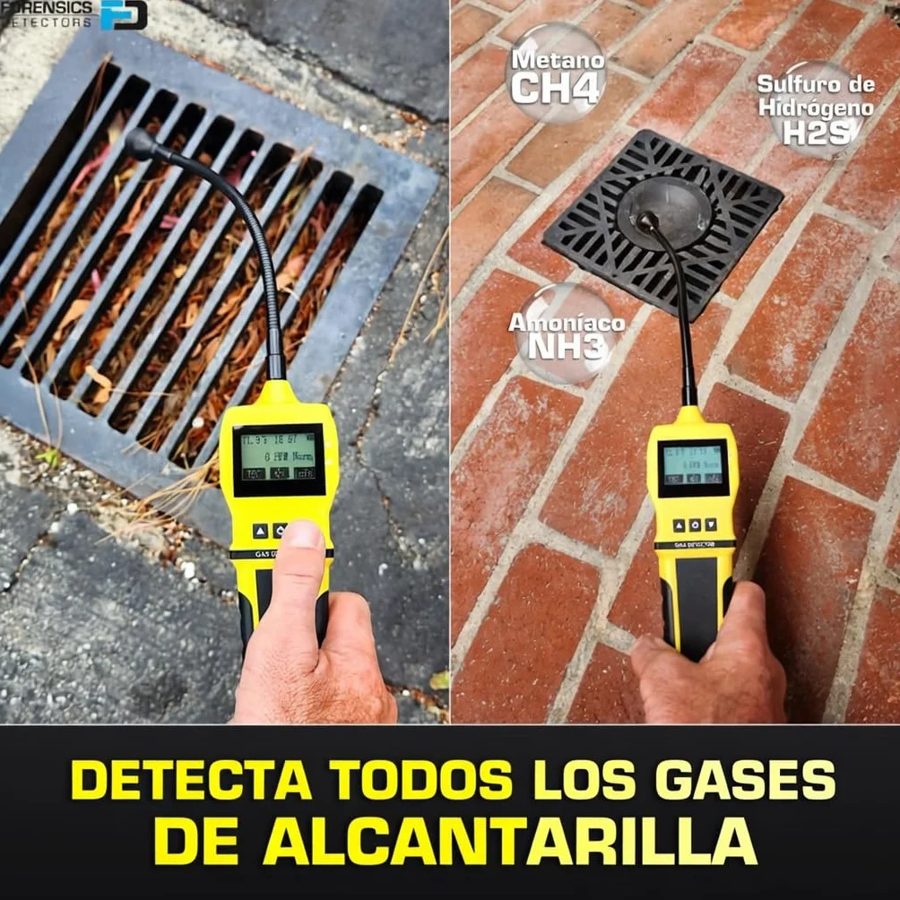 Detector de olores de alcantarillado de Forensics | Sensor con Vida útil de 20 años | Baños, desagües, alcantarillado, fontanería