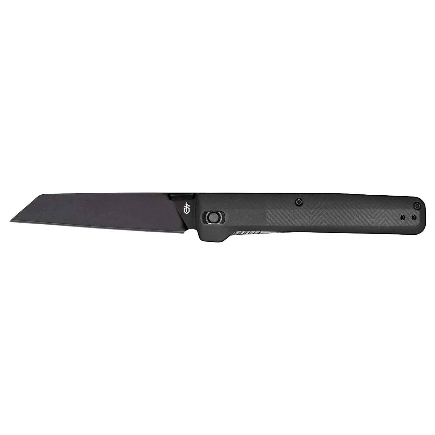 Gerber Navaja de bolsillo con clip para cinturón, Pledge, hoja de acero inoxidable 7Cr17MoV con aspecto de tanto invertido, escamas del mango de nylon reforzado con fibra de vidrio
