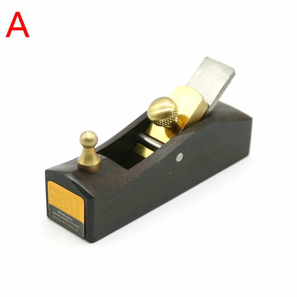 Herramienta de cepillo de carpintería,Mini cepillo Mini cepillos de mano for bricolaje, herramientas de carpintería de ébano for carpintería, juego de 5 piezas o 1 cepillo de mano(A)