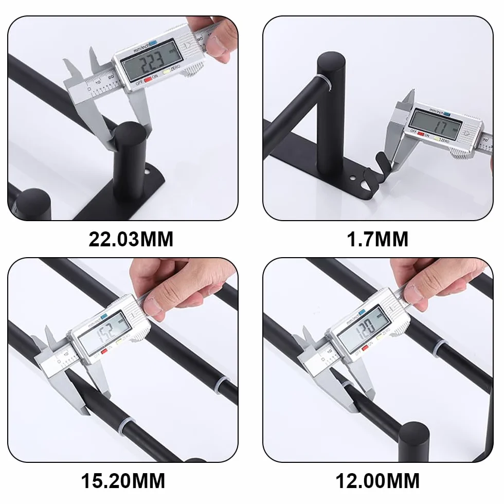 Toalleros Baño Inoxidable Toallero Ajustable 43-78CM Toalleros Pared Barra de Toallas para Cocina, Baño, Inodoro (3 Capas, Plata)
