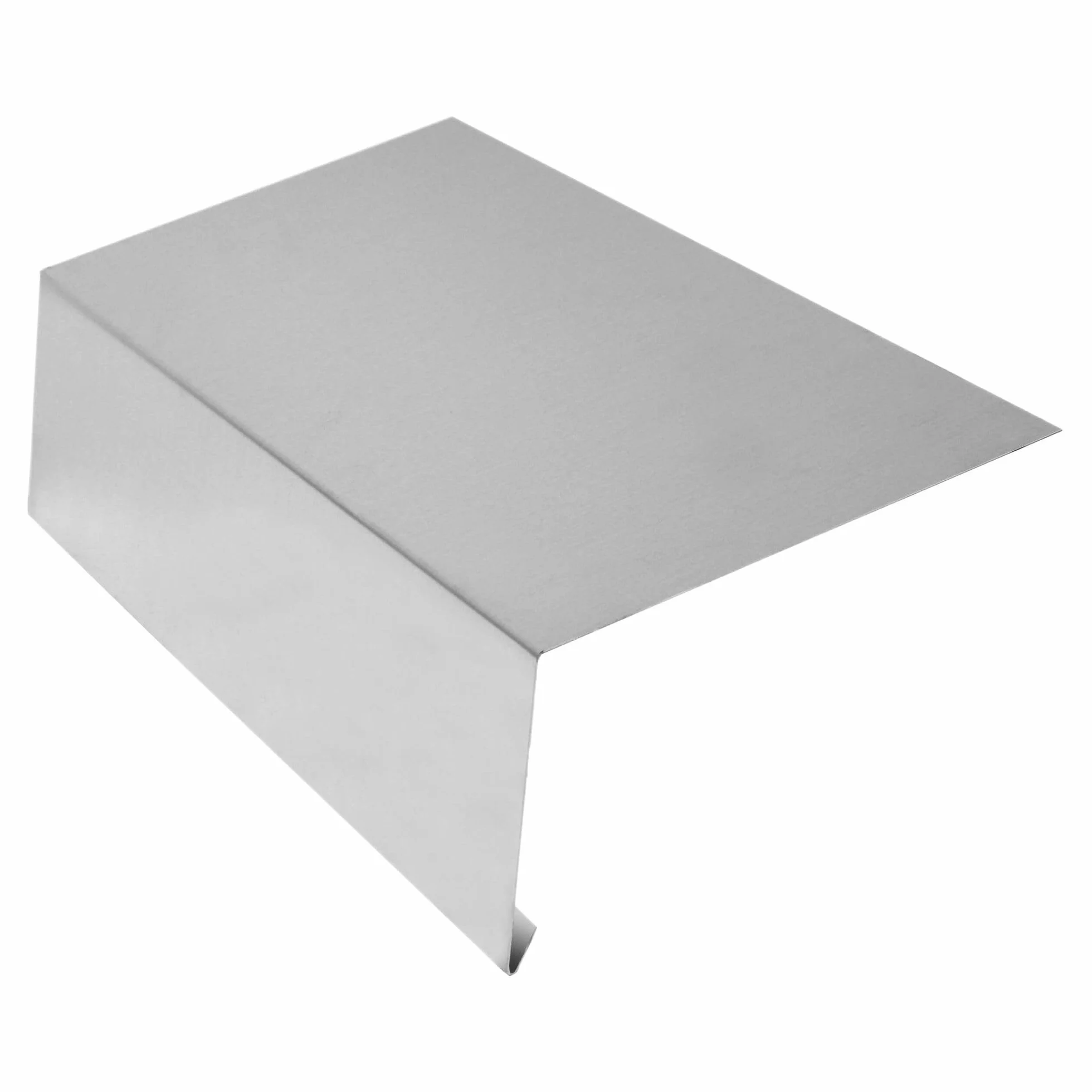 INEFA Cortina de canalón sin pliegue de agua de aluminio 200cm, de chapa de aluminio plateada para el drenaje del tejado, drenaje del agua de lluvia, del tejado al canalón