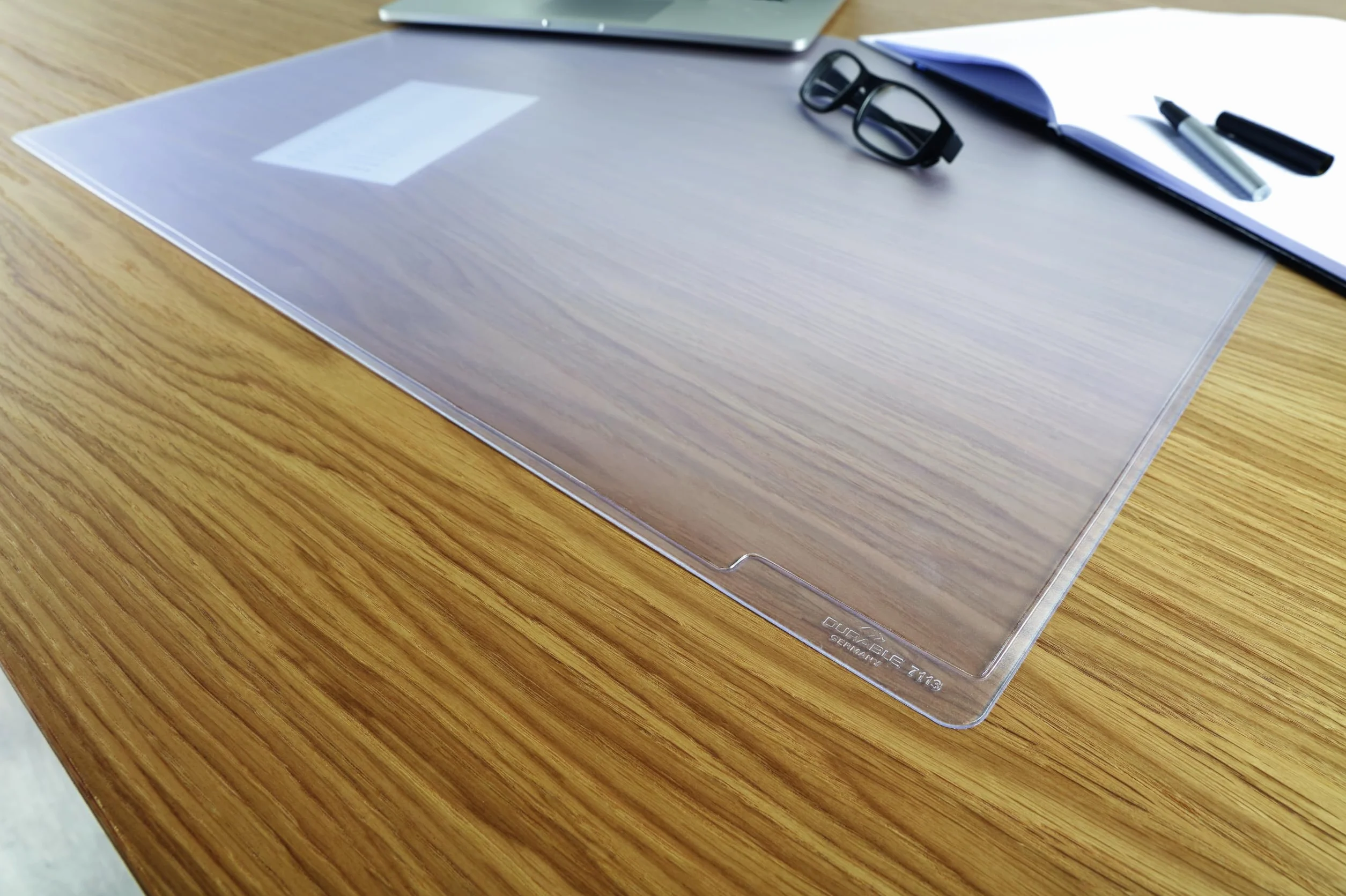DURAGLAS 711319 Vade de escritorio 650x500 mm transparente