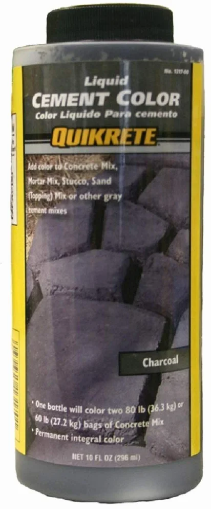 Quikrete 1317-00 Líquido color de cemento, 10 oz, carbón