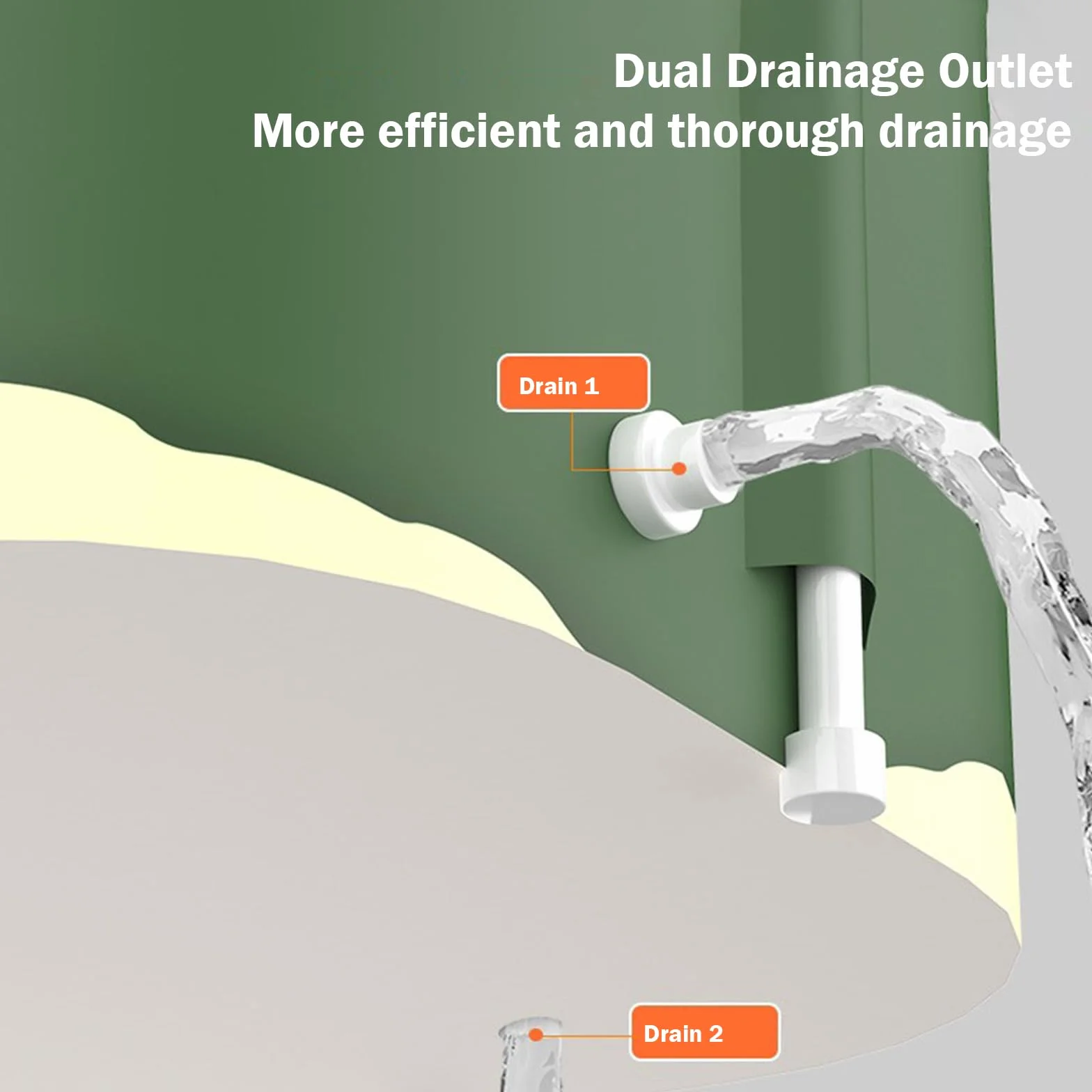 Bañera plegable para dos personas – Baño caliente con diseño aislado – Material robusto e impermeable – Incluye grifo de desagüe y asas de transporte