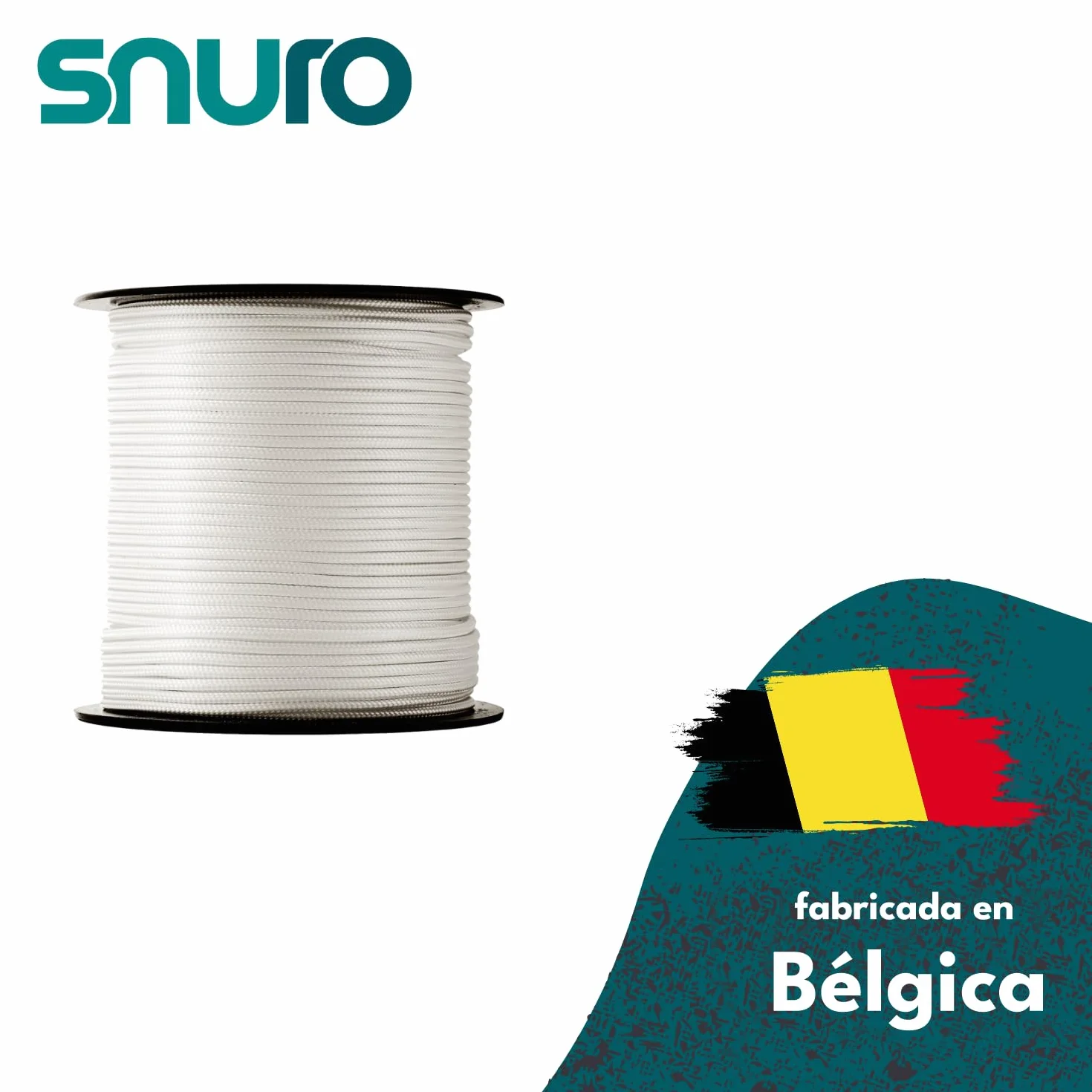 Cuerda de nailon 4 mm 50 m blanco paracord resistente al desgarro ligera