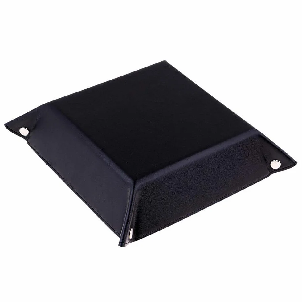 Yolistar Bandeja de almacenamiento de cuero rectangular para oficina, llaves, monedas, teléfono móvil