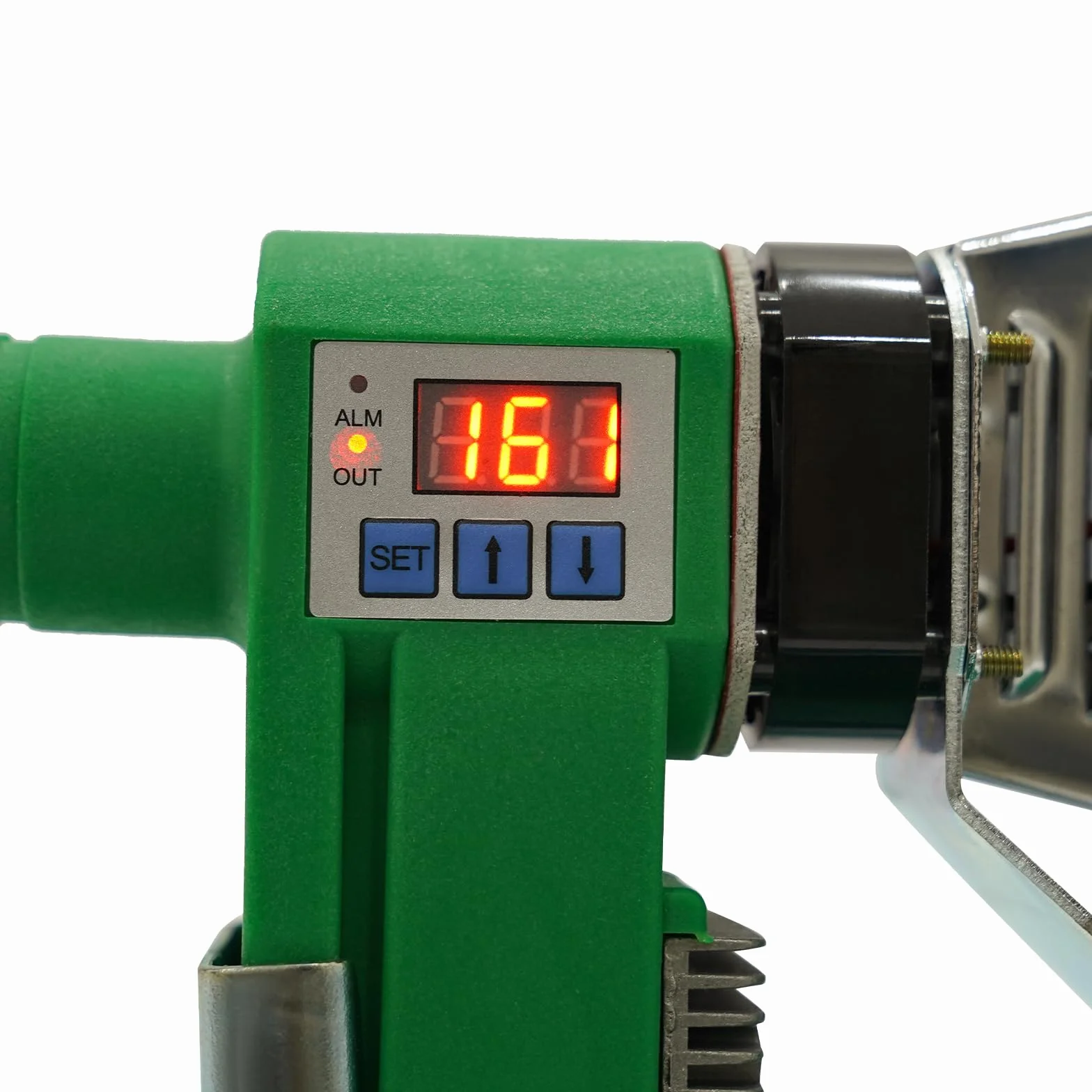 Dispositivo de soldadura para tubos de agua, 77-725°F ajustable, pantalla LED, placa de conductividad térmica de aluminio, calefacción doble de tubo de 1500 W, PPR PE PP