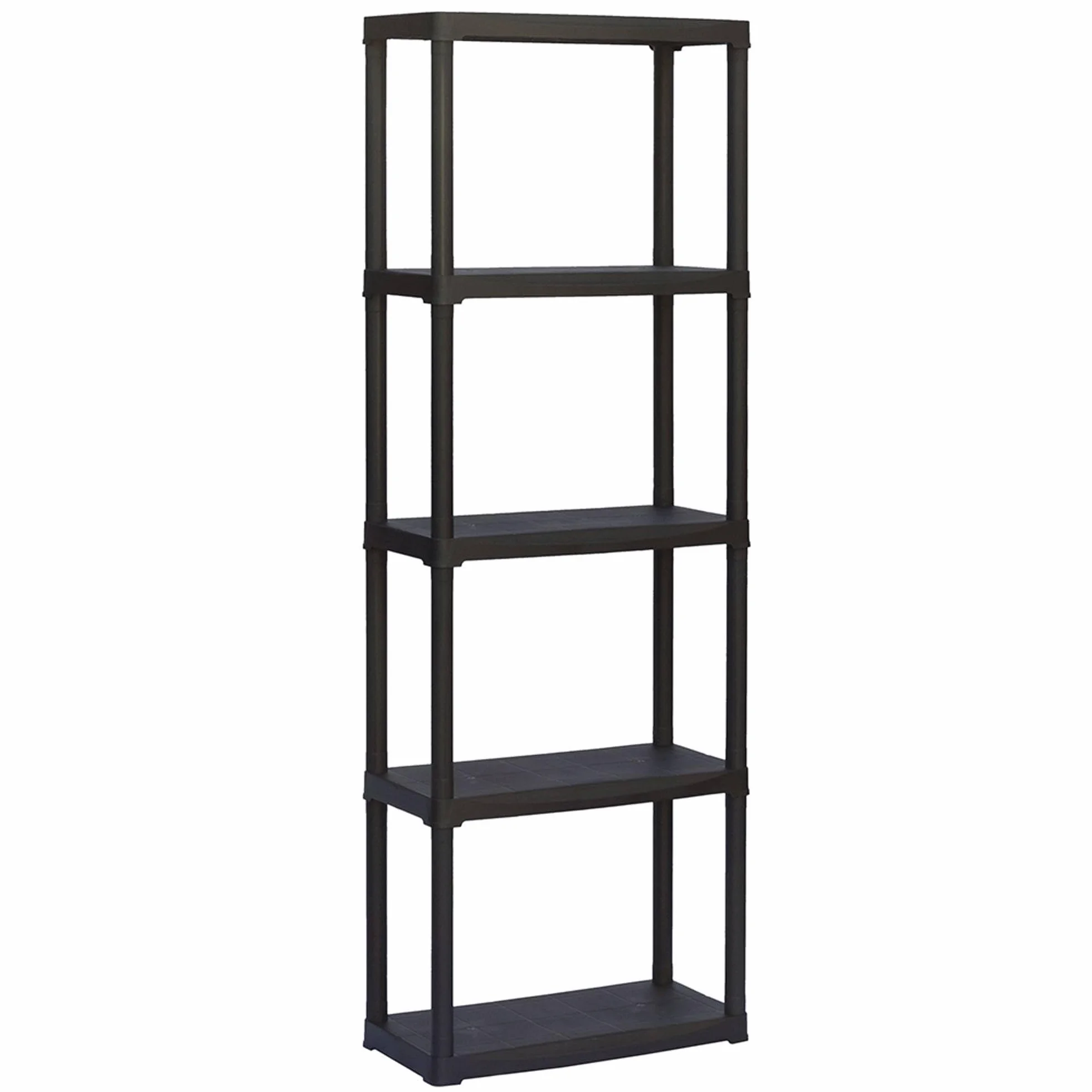 Estantería modular con 5 baldas de 60x30x176cm en polipropileno