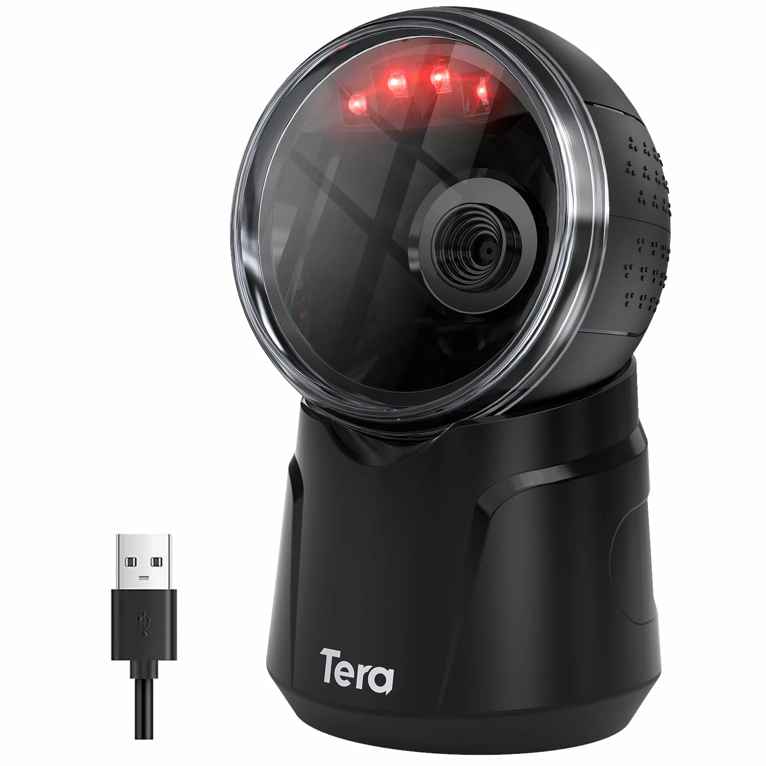 Tera Escáner de código de Barras 1D 2D QR USB Manos Libres Model 9000