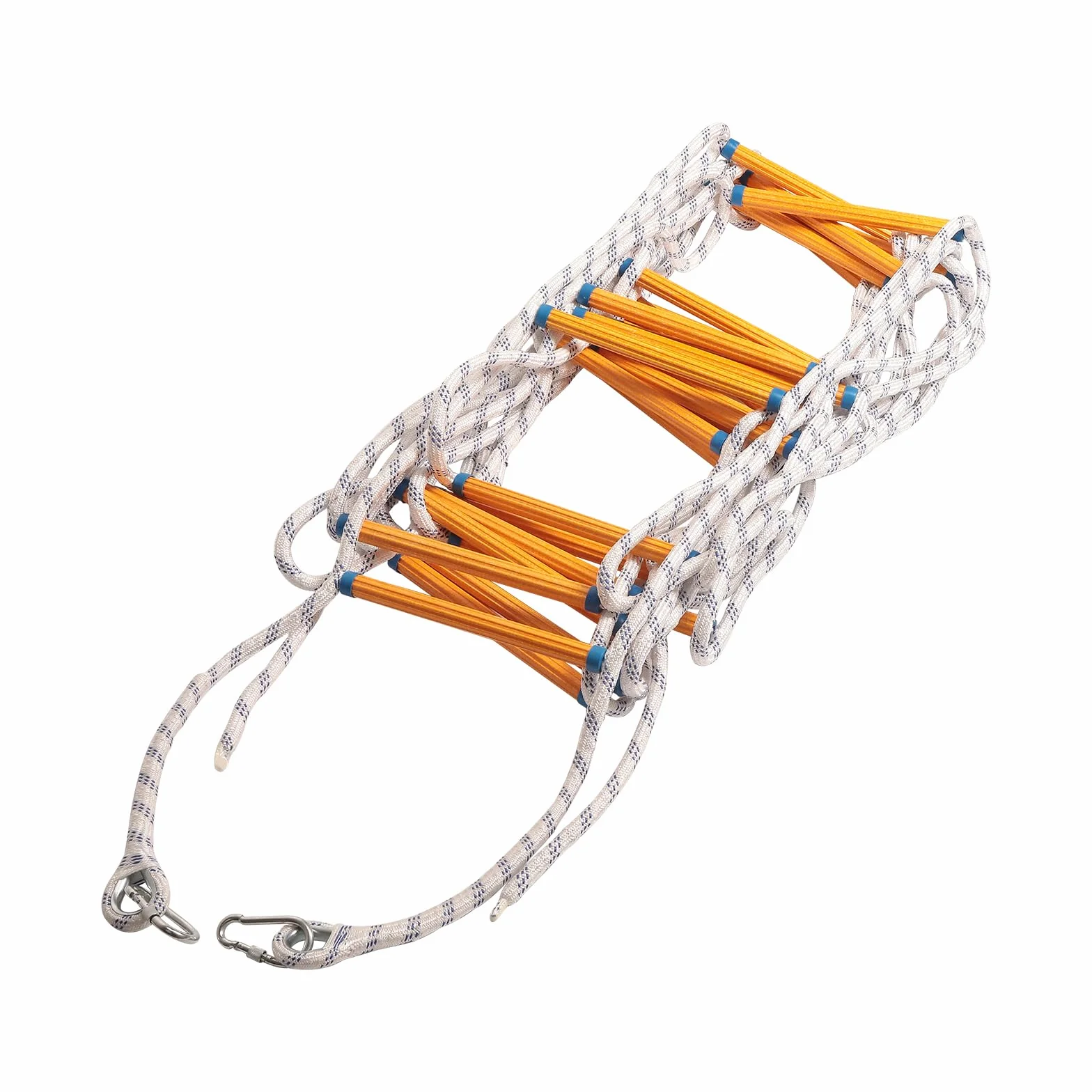 Escalera de Cuerda de Escape de Incendios,Escalera de Escape de Rescate de Escalada, Escalera de Seguridad contra Incendios con Mosquetón,Cuerda de Seguridad de Emergencia(20M)