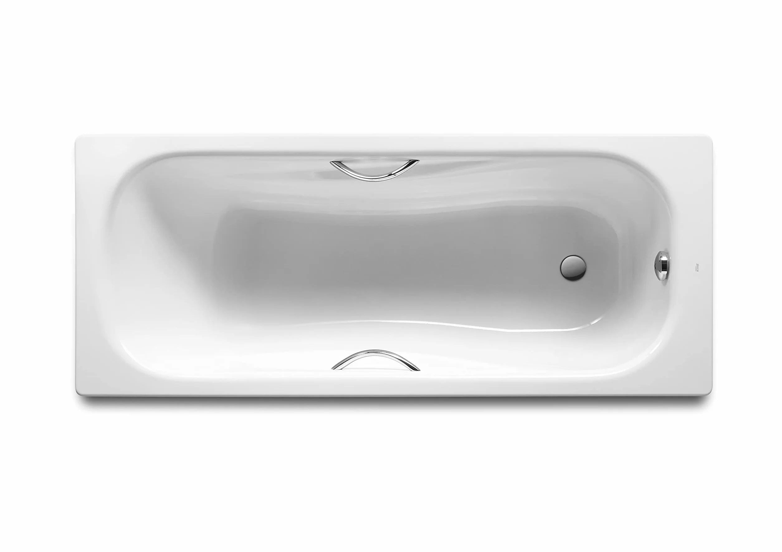 Roca,Princess,Bañera de acero rectangular con fondo antideslizante,Blanco,1700mm x 750mm x 415mm,A220270001