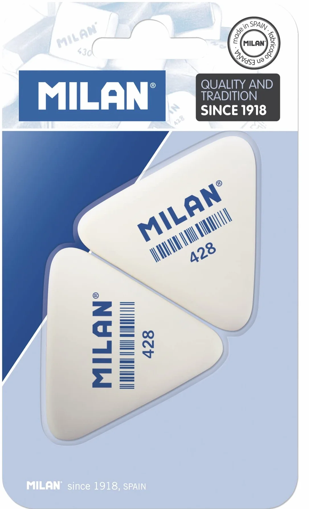 MILAN BMM9358 Pack de 2 Gomas de Borrar