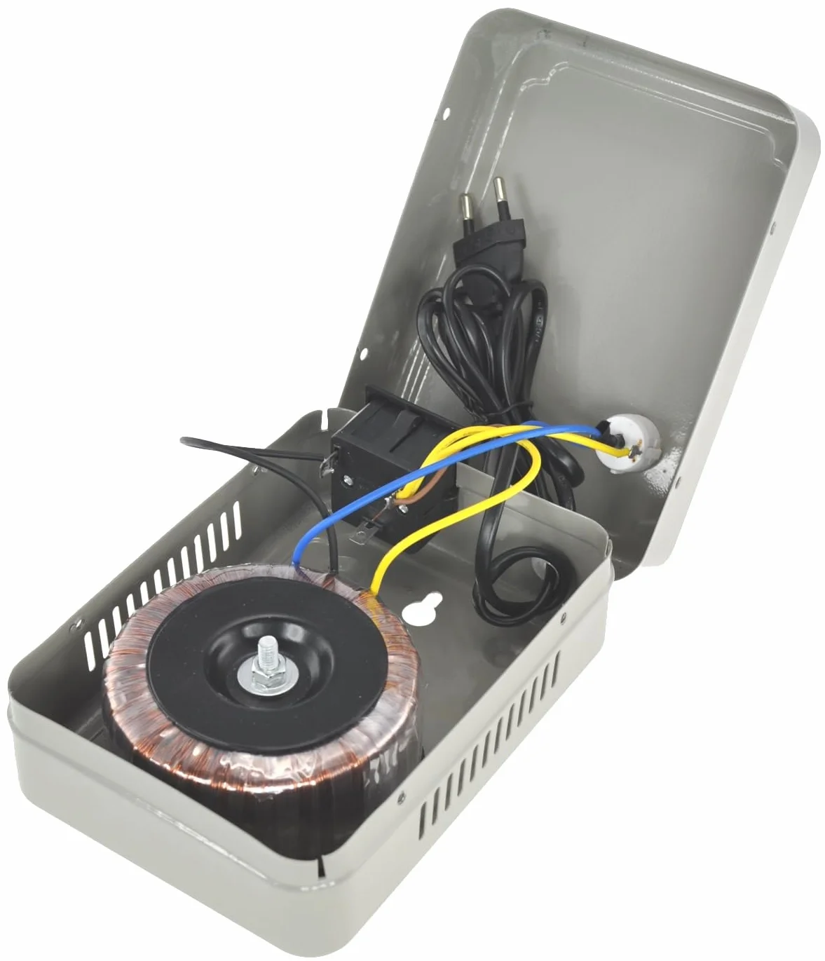 Mlink Transformador de Voltaje 220V a 110V 500W Toroidal Senoidal con Enchufe Universal para Dispositivos USA