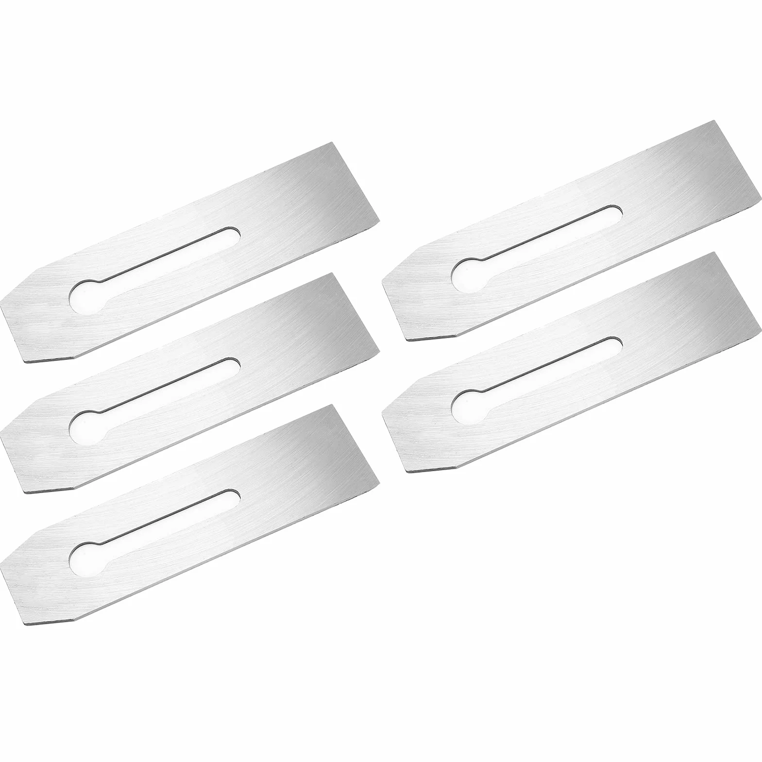 5 piezas de cuchillas para cepilladora de 51 mm, cuchilla cortadora de acero al carbono para carpintería, cuchilla de cepilladora resistente al desgaste, tratada térmicamente y