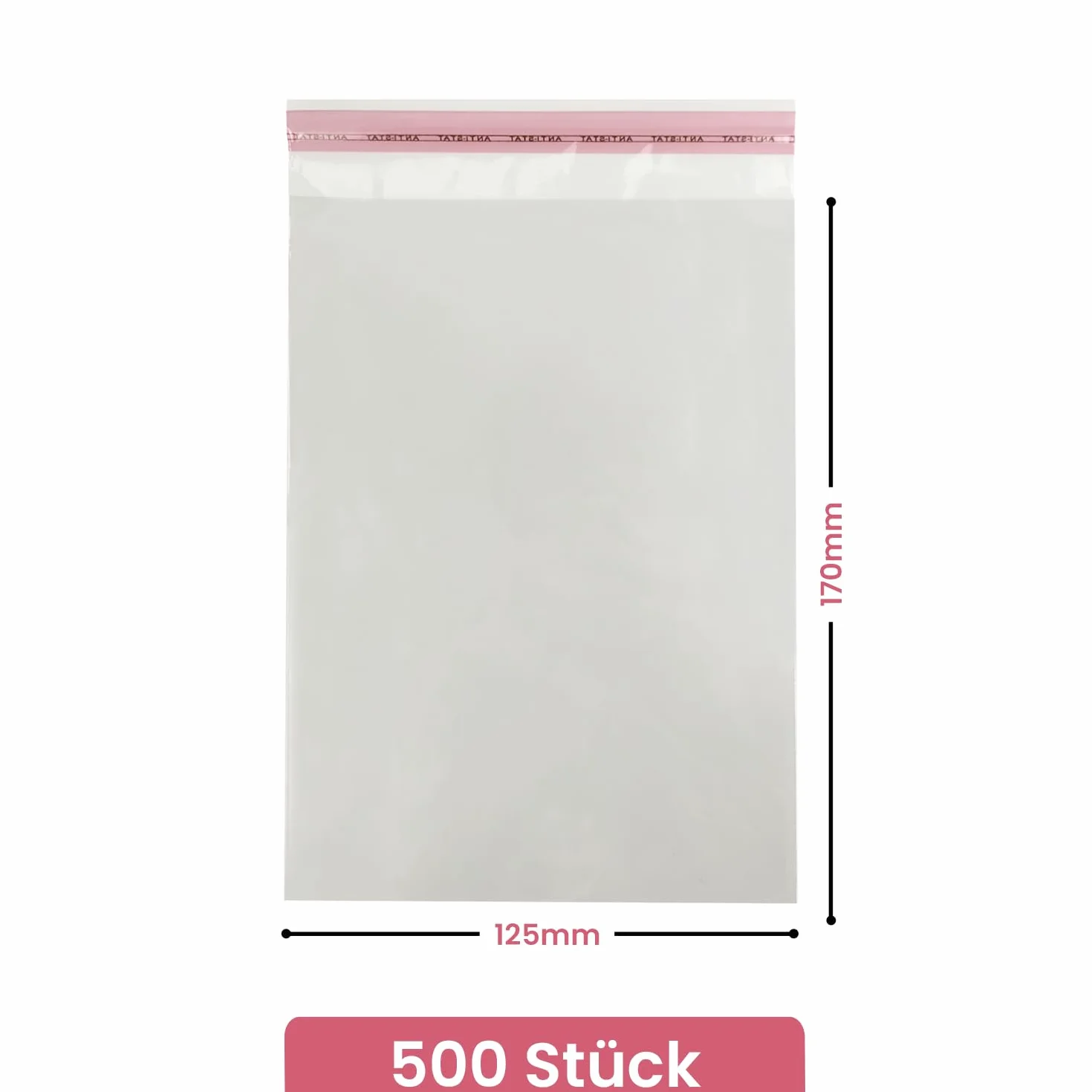 Netuno 500 bolsas transparentes 12,5 x 17 cm solapa de 3 cm con cierre autoadhesivo reutilizables bolsas de plástico PP para dulces regalos joyería golosinas fotos ropa pendientes alimentos libros