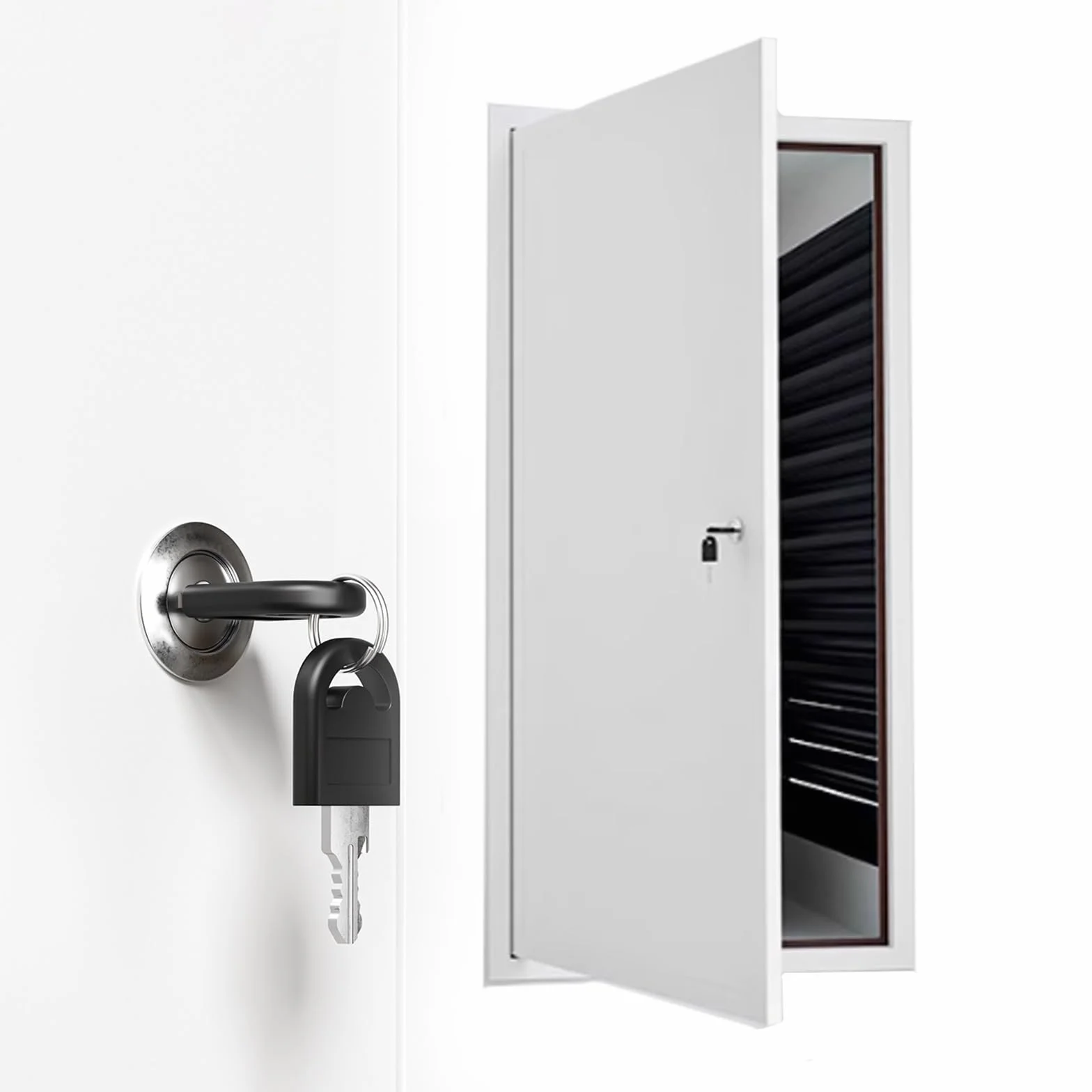 Trampilla Pladur Puertas De Acceso para Plomería Blancas con Cerradura Y Llave, 1500, 1400, 1000, 600, 500, 900 Y 800 Mm, Puertas De Inspección Y Trampilla De Servicio.(400x600mm)