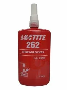 Adhesivo para tornillos Loctite 262, resistencia moderada/fuerte, botella de 250 ml
