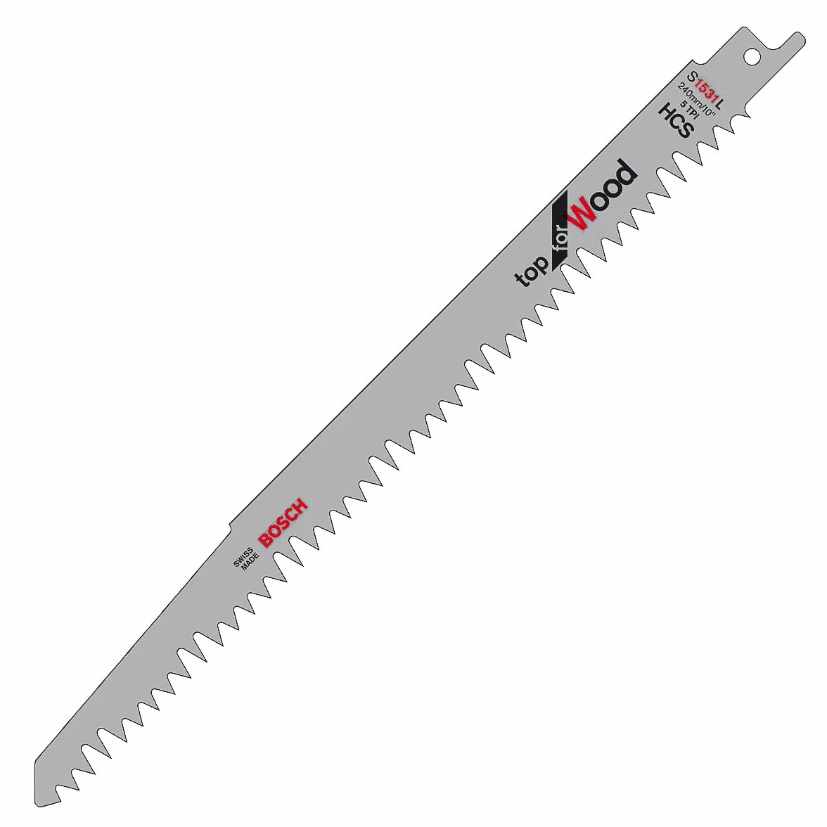 Bosch Professional Hojas de Sierra Sable S 1531 L, Set de 5 Piezas, 240 mm