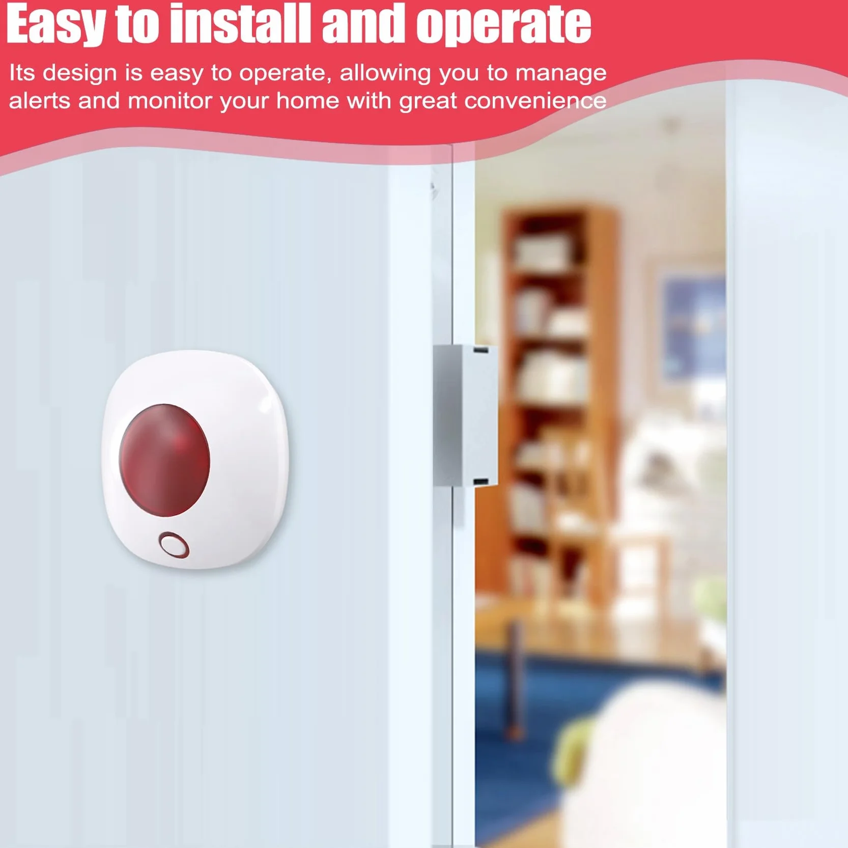 Sirena de Alarma con Luz de Sonido Inteligente WIFI 110dB TUYA Sirena de Protección de Seguridad de Seguridad de Alarma para el Hogar Enchufe Europeo
