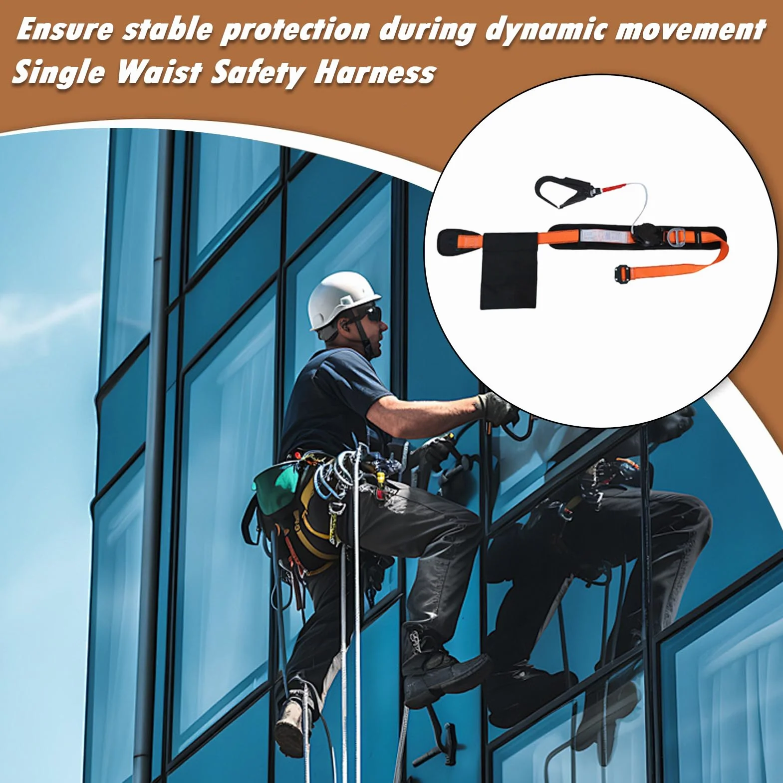 Arnés de Escalada para Árboles | Cinturón de Escalada para Exteriores,Equipo de Seguridad Anticaída con Liberación Rápida para Trabajos en Altura y Sujeción de Estructuras