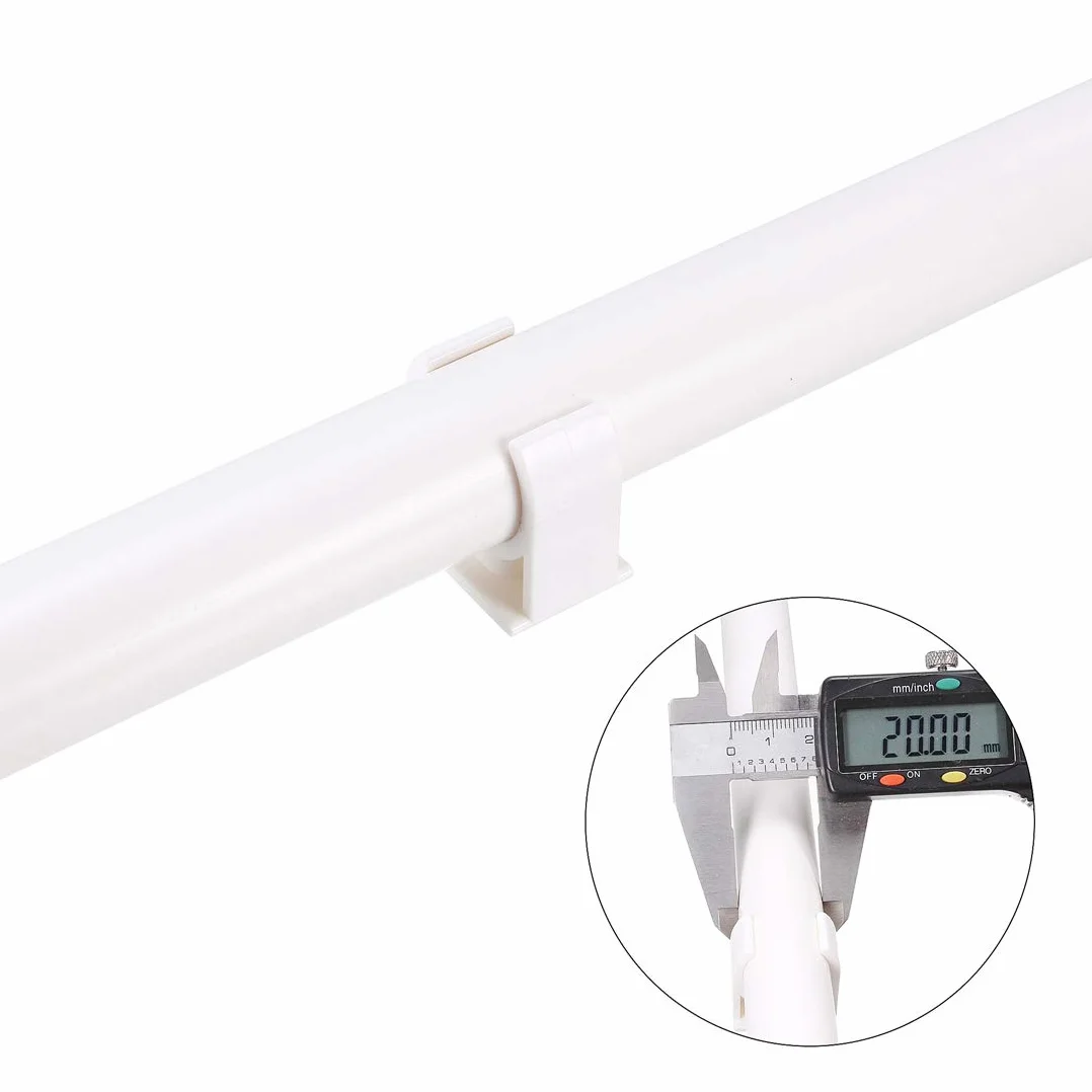 sourcing map PVC Agua Tubería 20mm Abrazaderas Clips, para 20mm/0,79 Pulgadas OD TV Bandejas Tubería Manguera Colgador Soporte Pex Tubería, 30uds