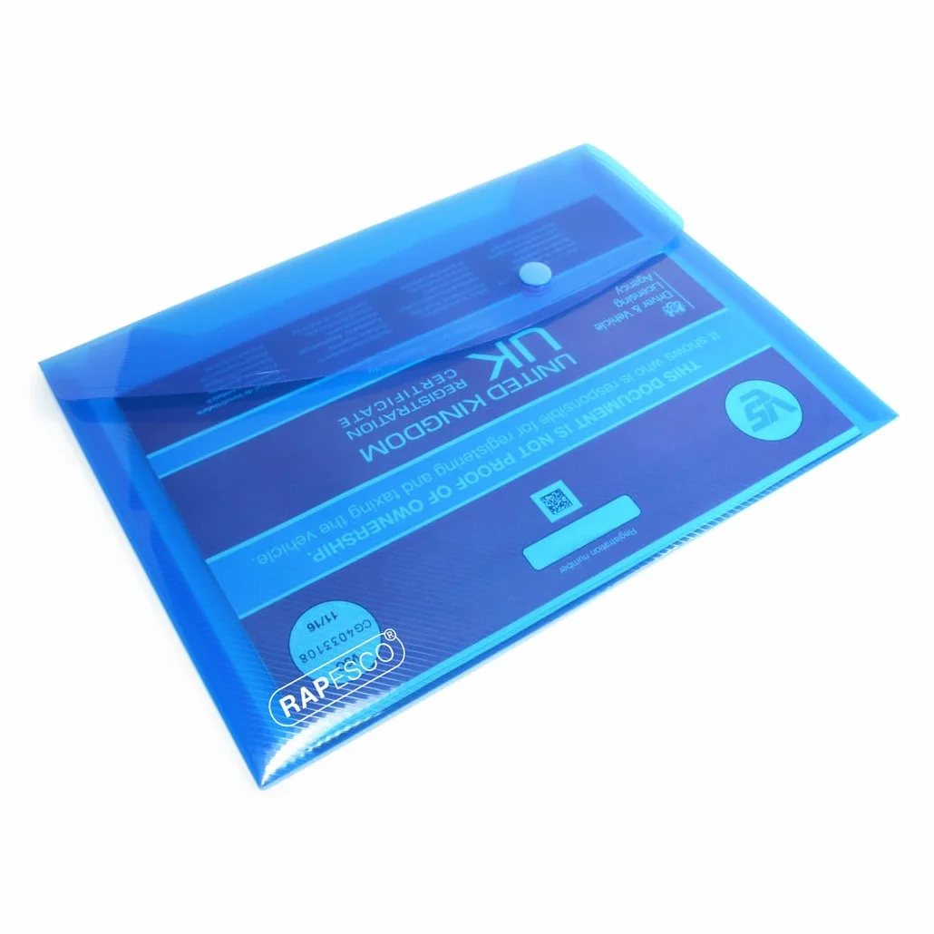 Rapesco ECO Carpeta Sobre Portafolios con Broche A5 Reciclado Paquete 10
