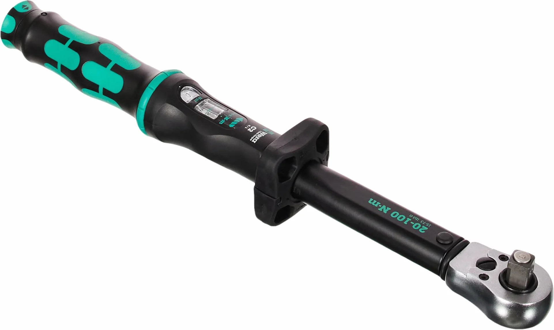 Wera Click-Torque C 2 Push R/L Llave dinamométrica para apriete a derecha e izquierda, 1/2", 20-100 Nm