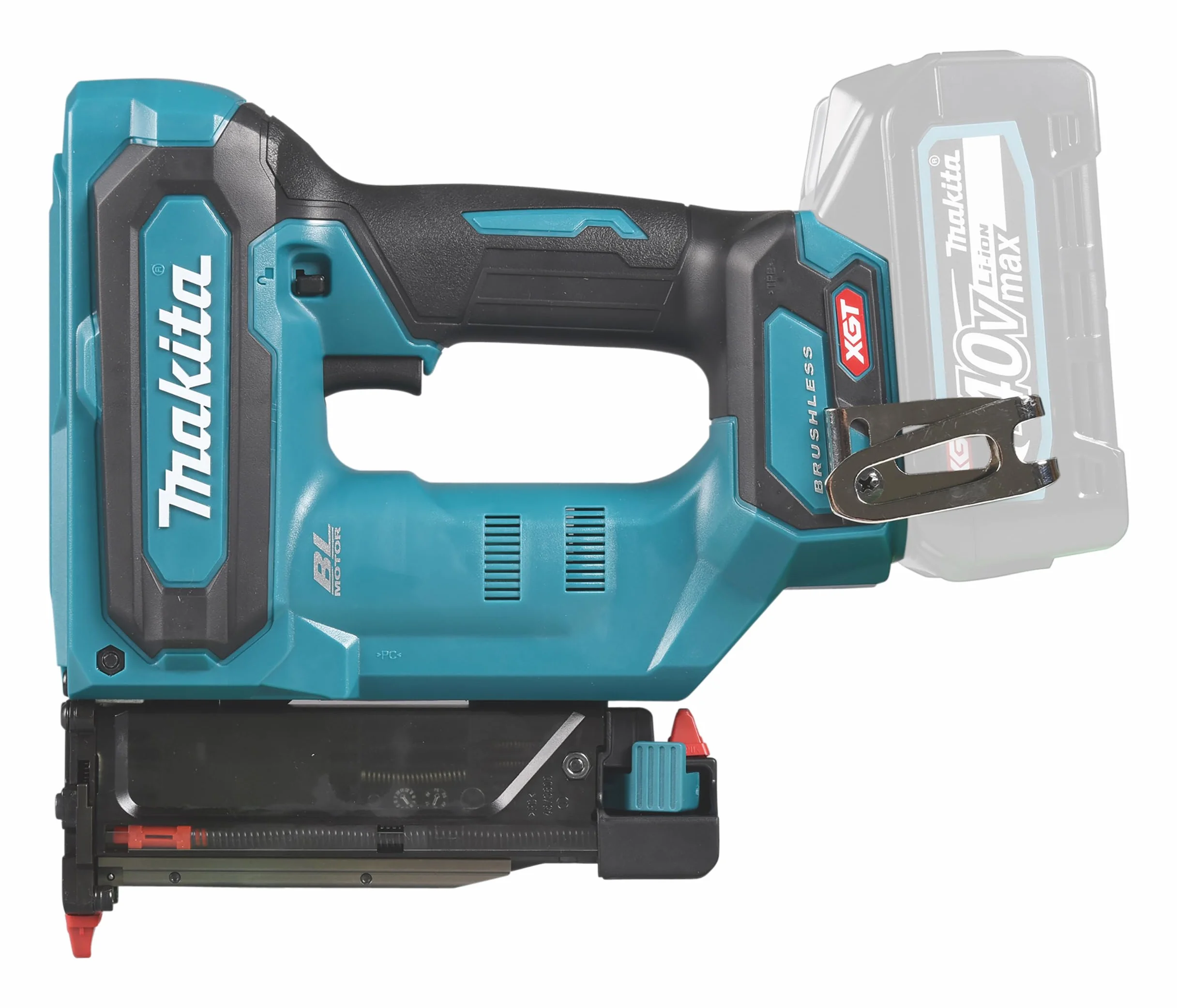 Makita PT001GZ Clavadora sin escobillas 40V Max Li-ion XGT Baterías y cargadores no incluidos
