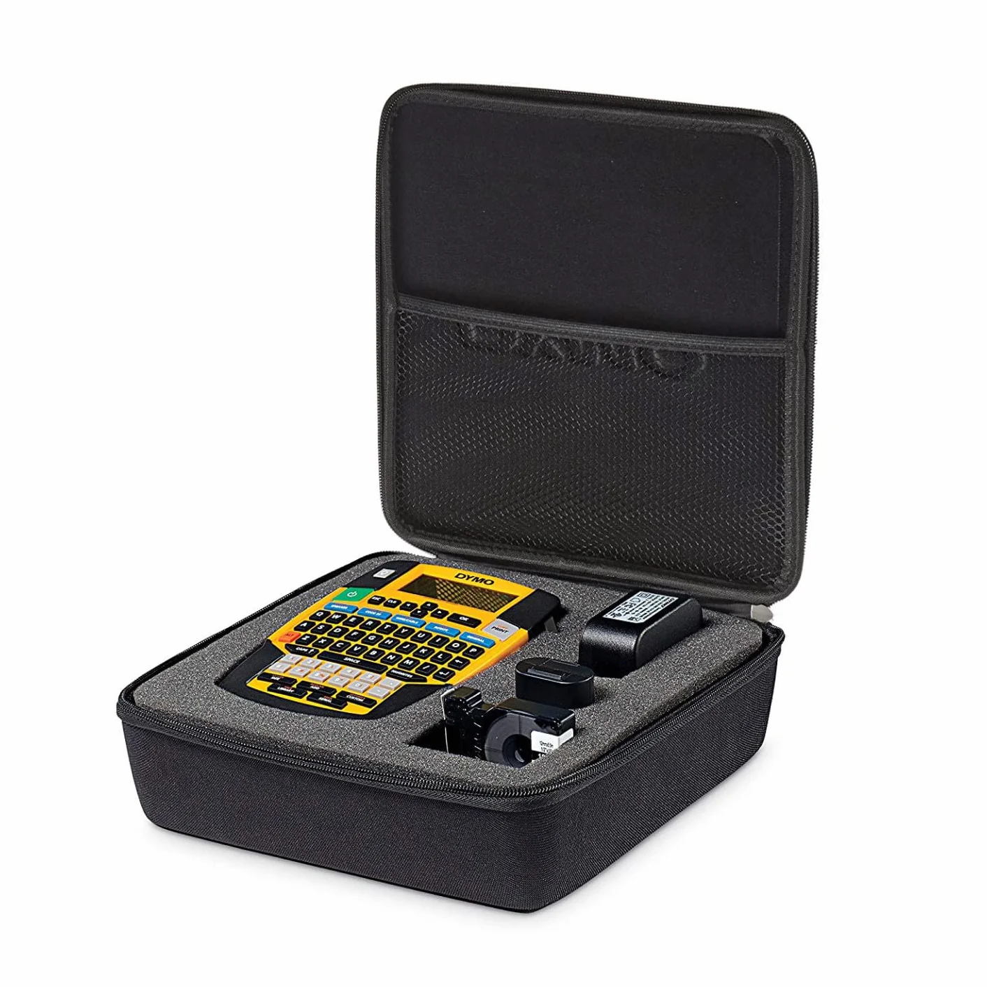 Dymo Rhino Kit de maletín Teclado QWERTY Amarillo