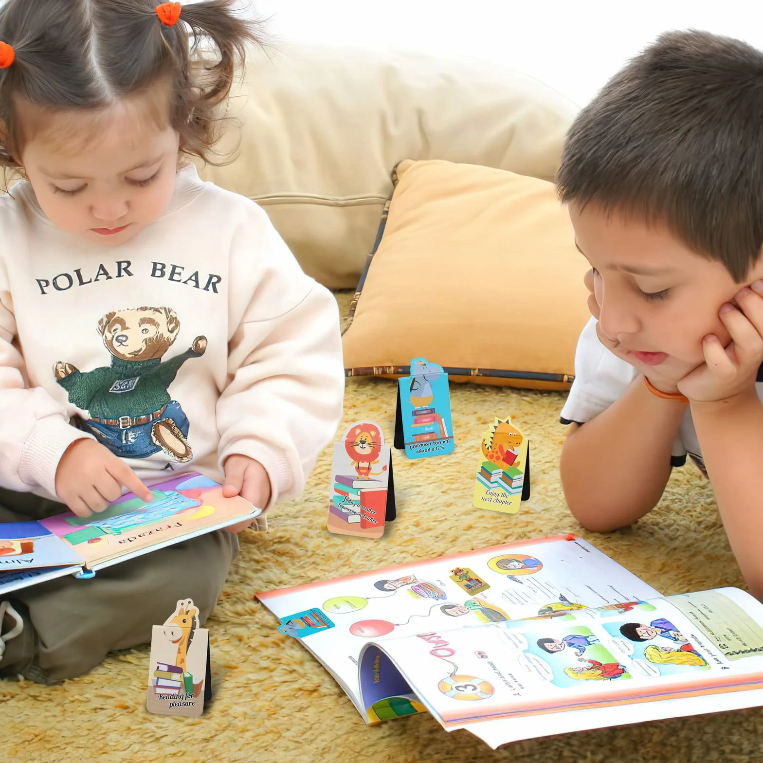 MWOOT marcadores magnéticos animales 24 piezas kit imán para niños escuela oficina lectura 5,5 x 3 cm
