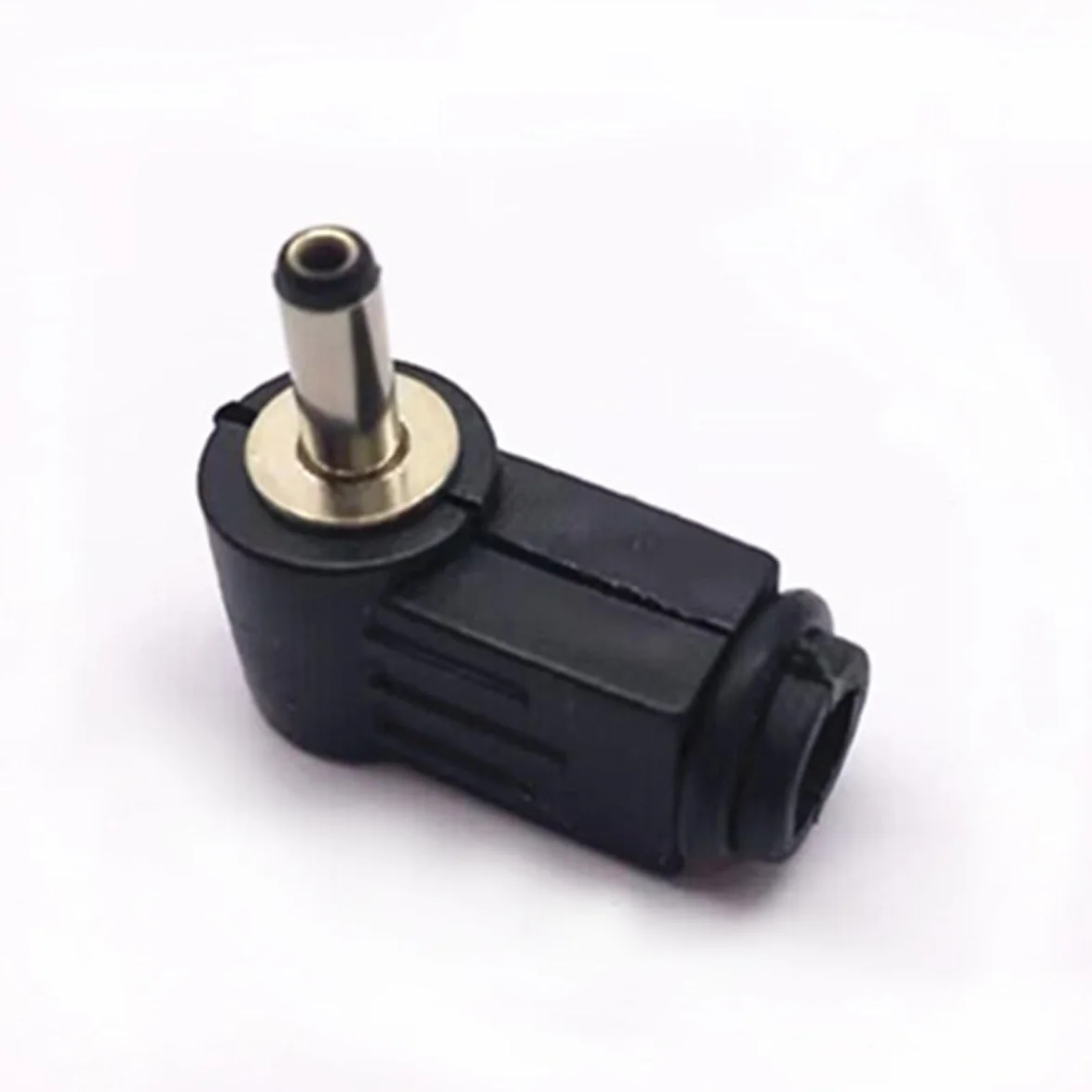 Conector de soldadura macho CC de 3,5 x 1,35 mm, DC 3,5 mm x 1,35 mm, ángulo recto de 90 grados, enchufe de alimentación CC tipo soldadura, adaptador de conector de bricolaje