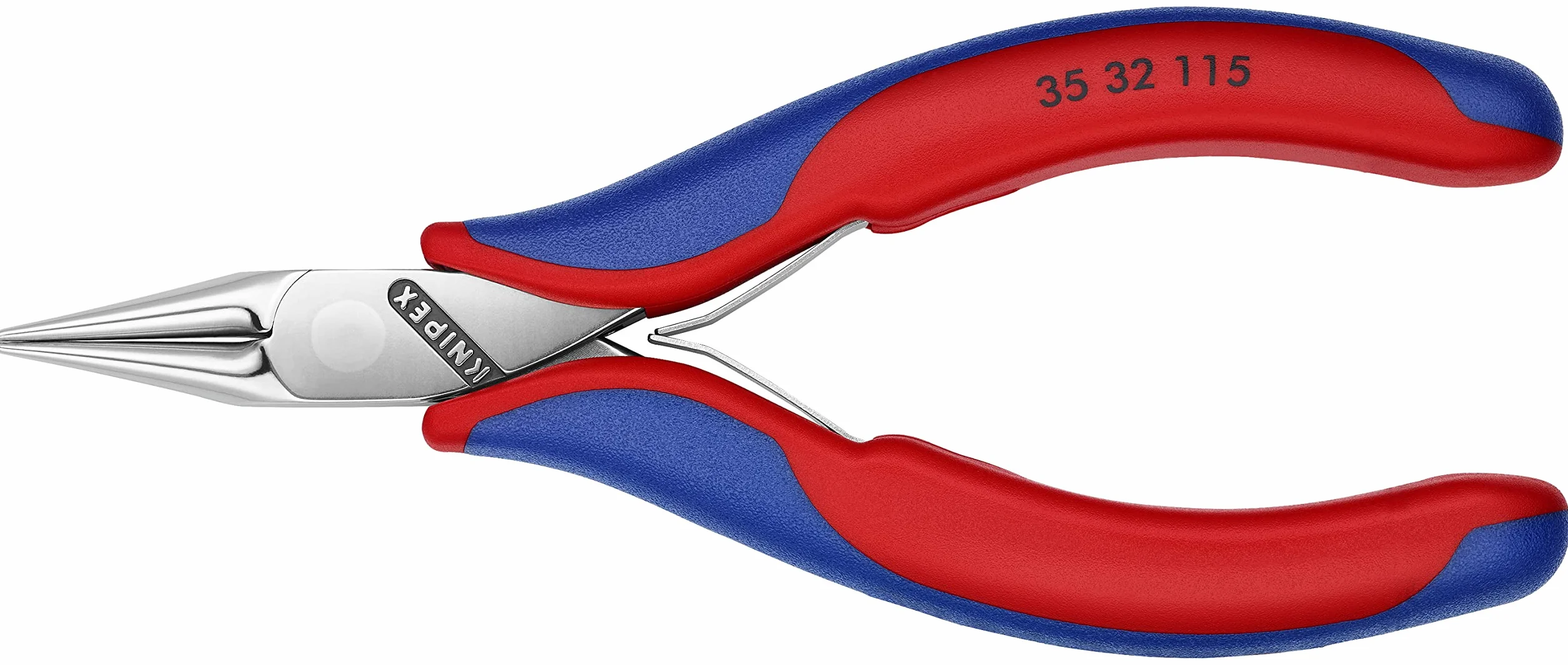 KNIPEX Alicate de montaje para electrónica con articulación machihembrada con mangos multicomponente 115 mm, 35 32 115