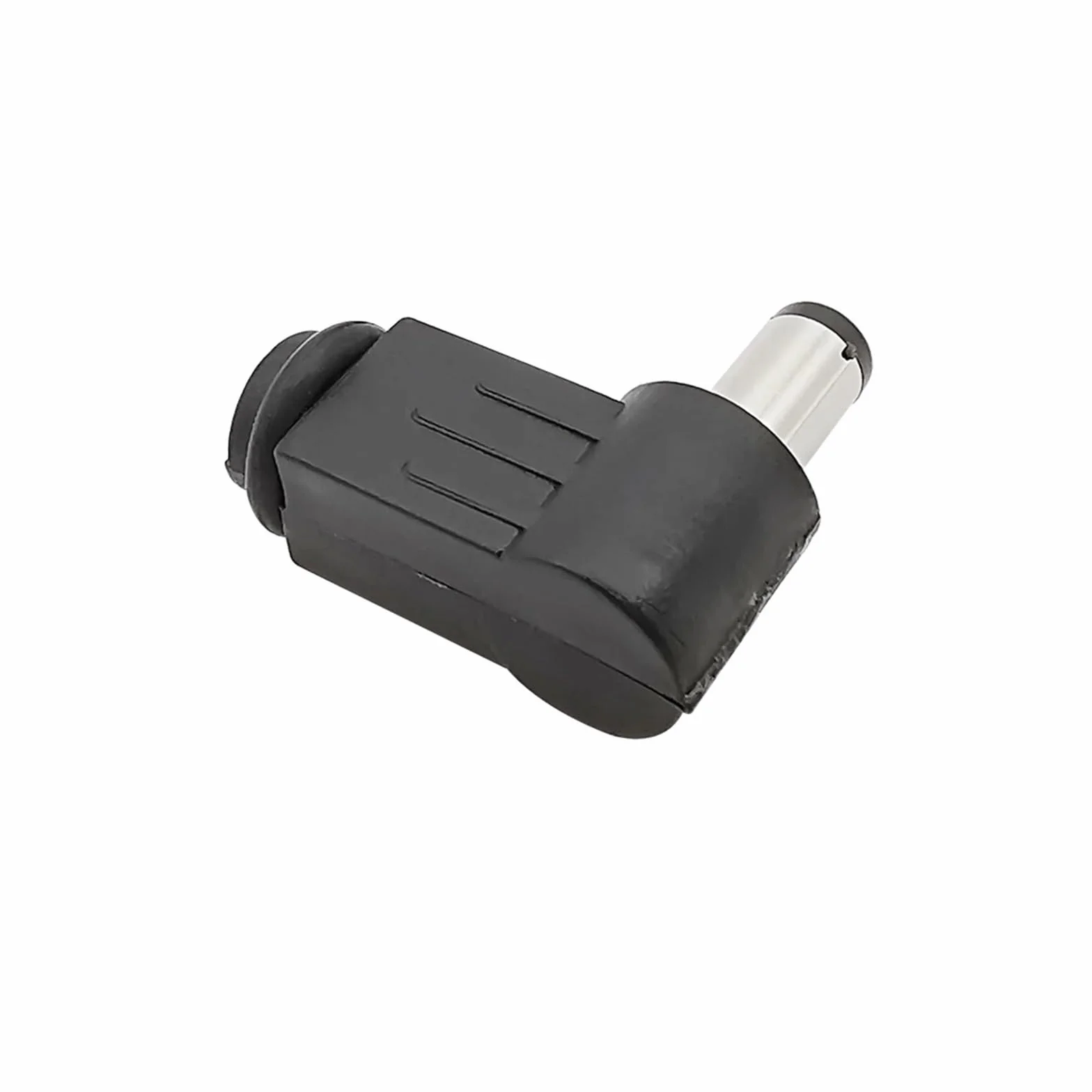 Conector adaptador de soldadura de enchufe macho de alimentación CC de ángulo recto de 5,5mm X 2,1mm, conectores de montaje de enchufe de CC de 90 grados, 5,5x2,1mm(10Pcs)