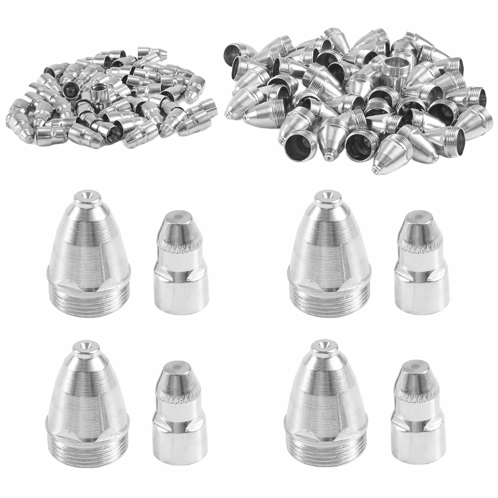 100 unidades P80 Plasma Cortar Material 60A 80A 100A P80 Plasma Punta Boquilla