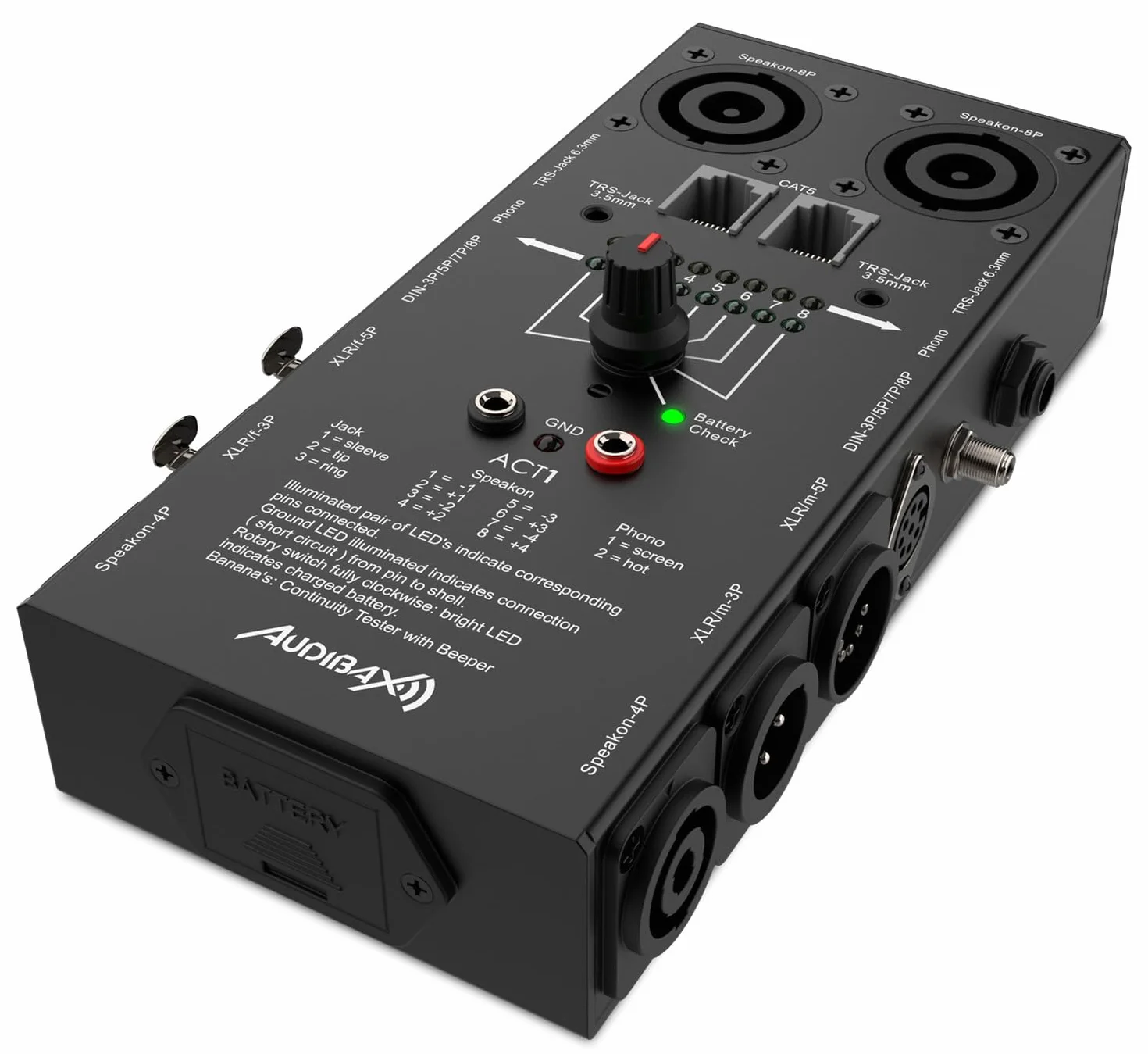Audibax ACT1 Probador de Cables Multiconexión