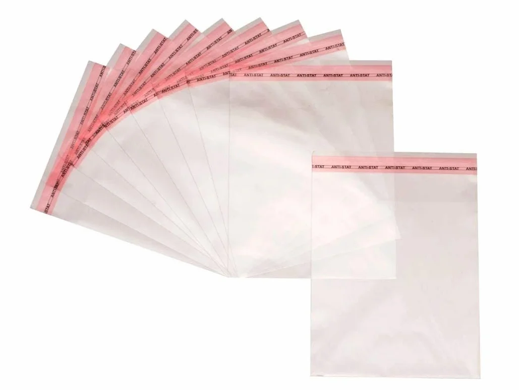 Netuno 500 bolsas transparentes 12,5 x 17 cm solapa de 3 cm con cierre autoadhesivo reutilizables bolsas de plástico PP para dulces regalos joyería golosinas fotos ropa pendientes alimentos libros