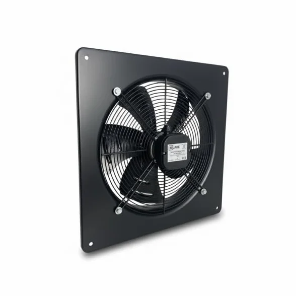Bilake Extractor Helicoidal Empotrable Ø400 mm | 3980 m³/h - 180W | Ventilador Industrial de Pared en Acero IPX4