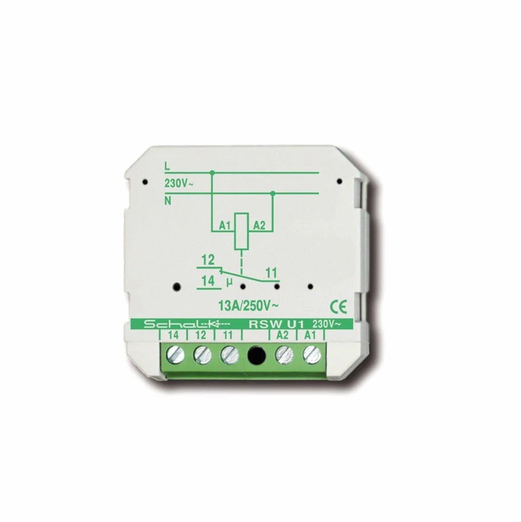 SCHALK Relé de conmutación 230 V AC, 1 inversor (UP) SCHALK RSW U1 (230 V CA)