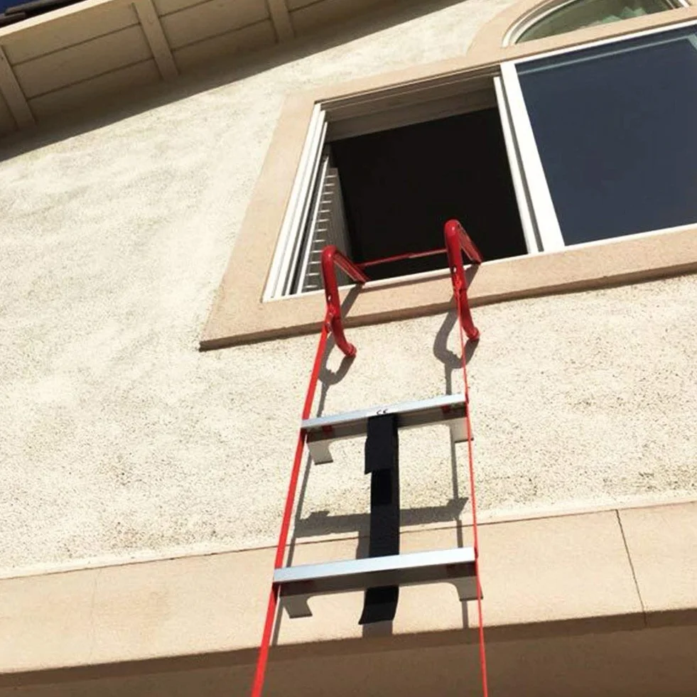 Hausse Escalera retráctil de Escape de Incendios de 3 Pisos, 25 pies