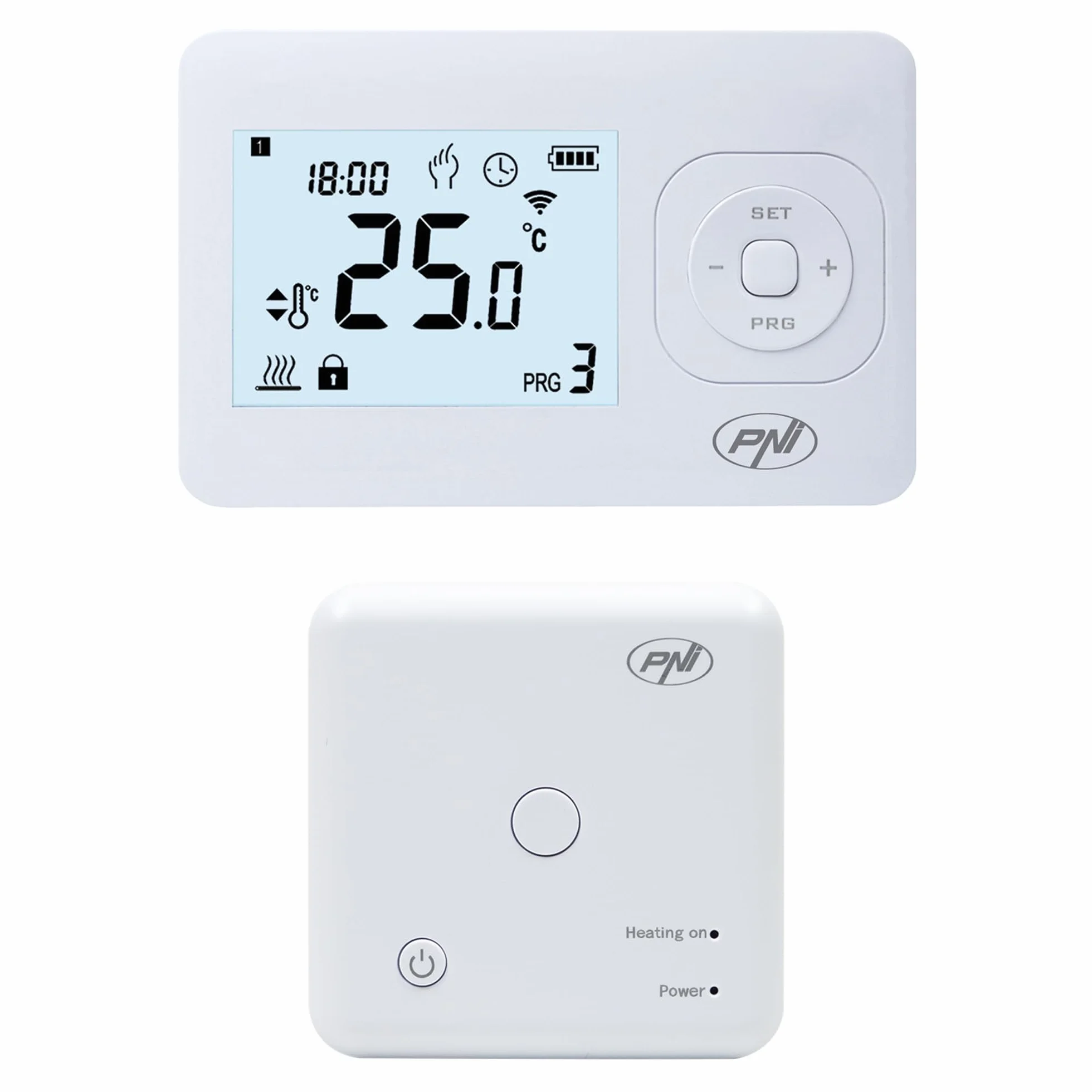 Termostato inalámbrico PNI CT62 para Sistemas de calefacción, Pantalla Luminosa, programas Diarios