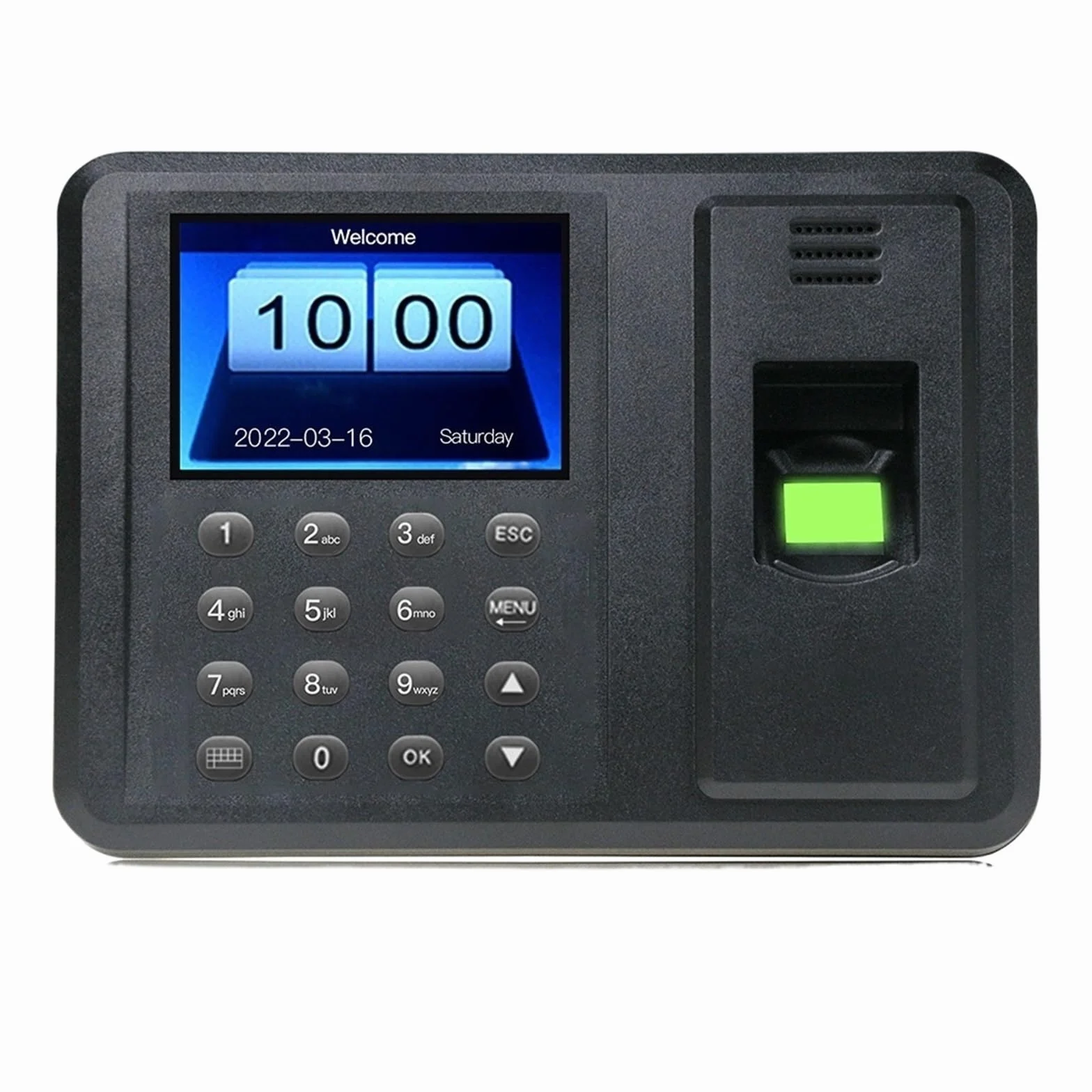 Pantalla LCD TFT de 2,8 pulgadas, máquina biométrica asistencia huellas dactilares USB, Software gratuito, lector registro empleados con contraseña Dispositivo de registro