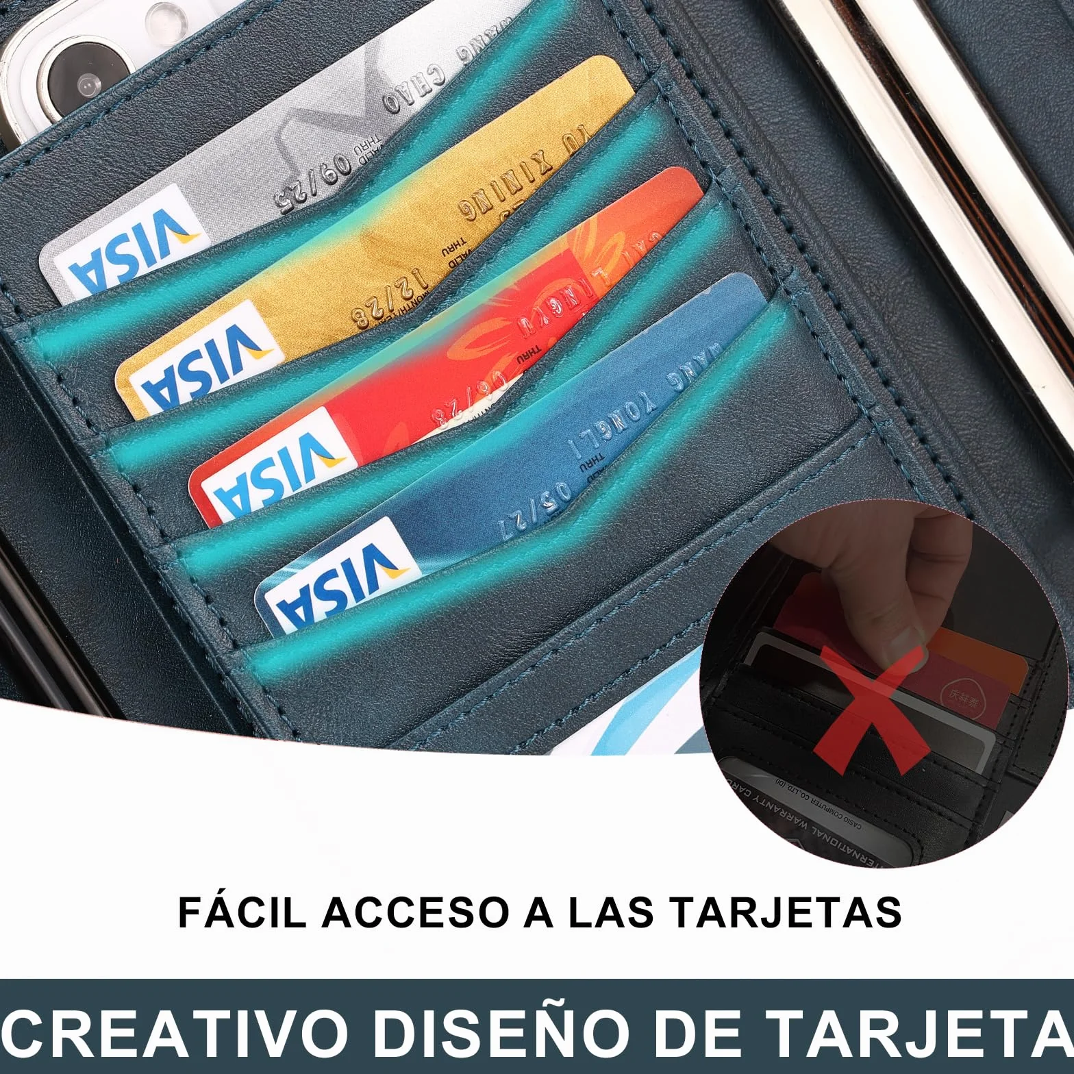 Carpeta A4 de Piel Vegana Leathario, Cuaderno Porta Documentos con Encuadernación de Anillos
